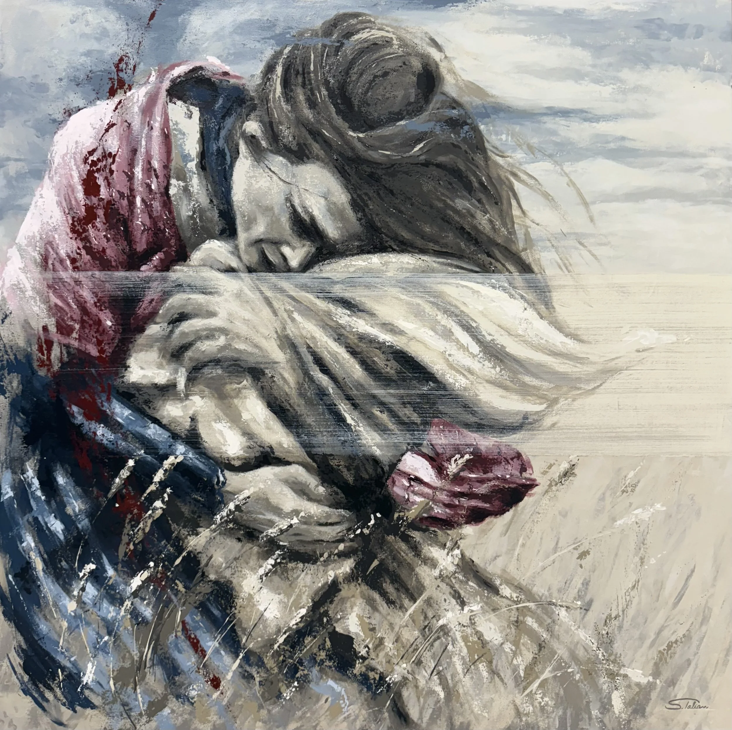 Embrace  40" x 40"