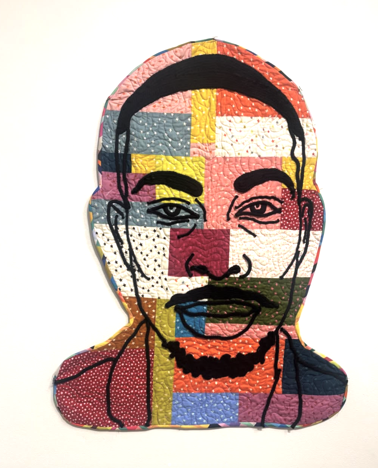 Quilted Face 1 from 'State of Flux' at The Visual Arts Center of Richmond