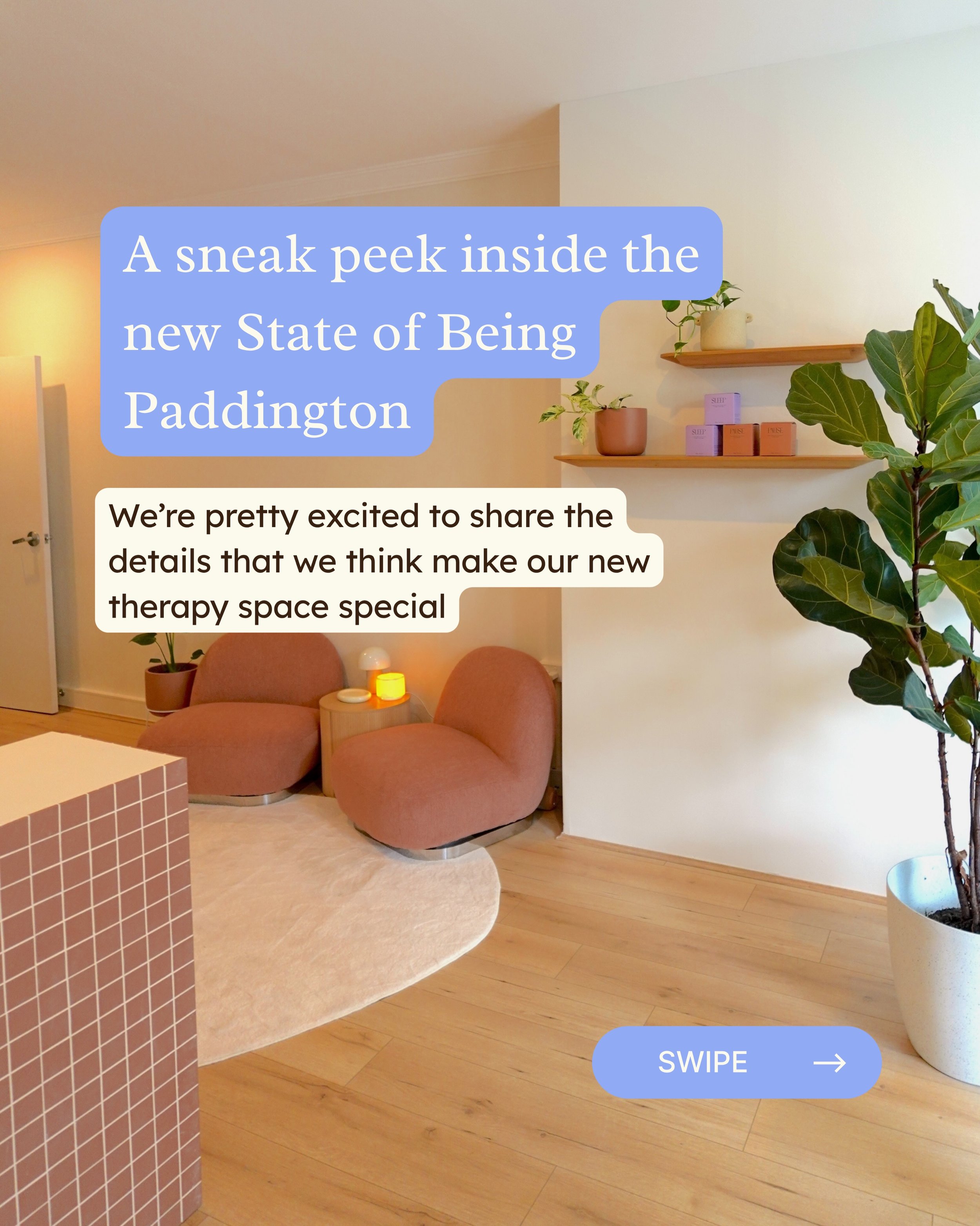Very excited to share a sneak peek into the new Paddington home of State of Being. We&rsquo;re still refining things to get them just right but couldn&rsquo;t resist sharing a glimpse of what you can expect 😍
