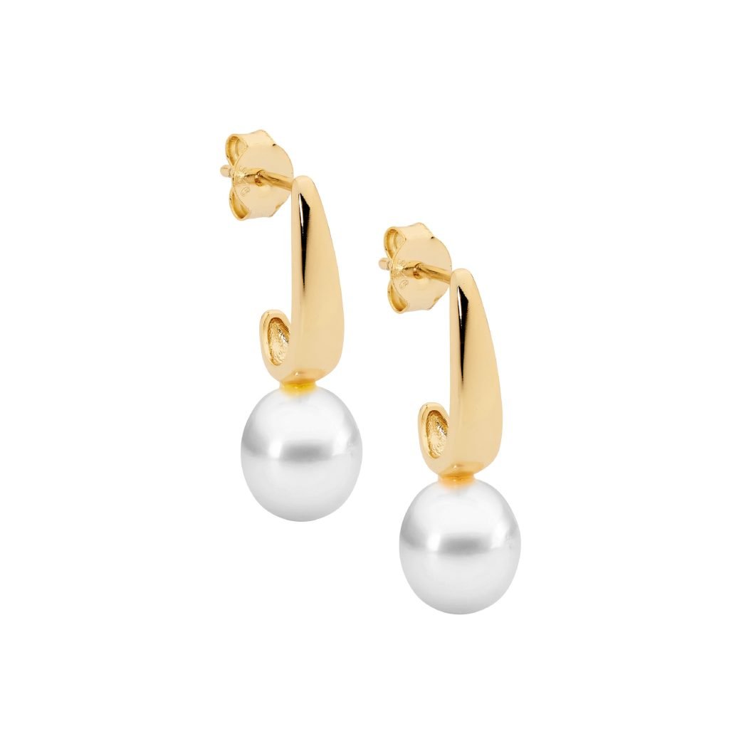 Ellani Freshwater pearl earrings E622G