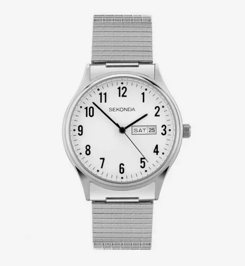 Sekonda Stainless Steel White Dial Watch SK30122