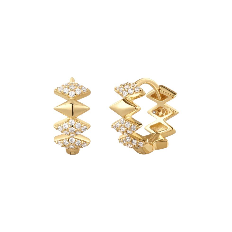 Gold Multi Sparkle Huggies