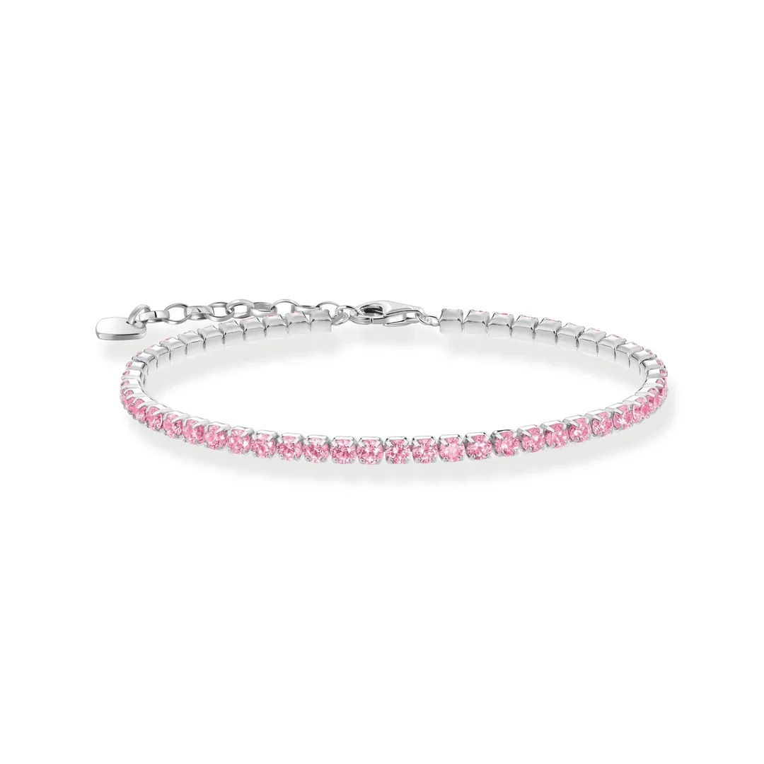 Thomas Sabo Tennis bracelet with pink zirconia