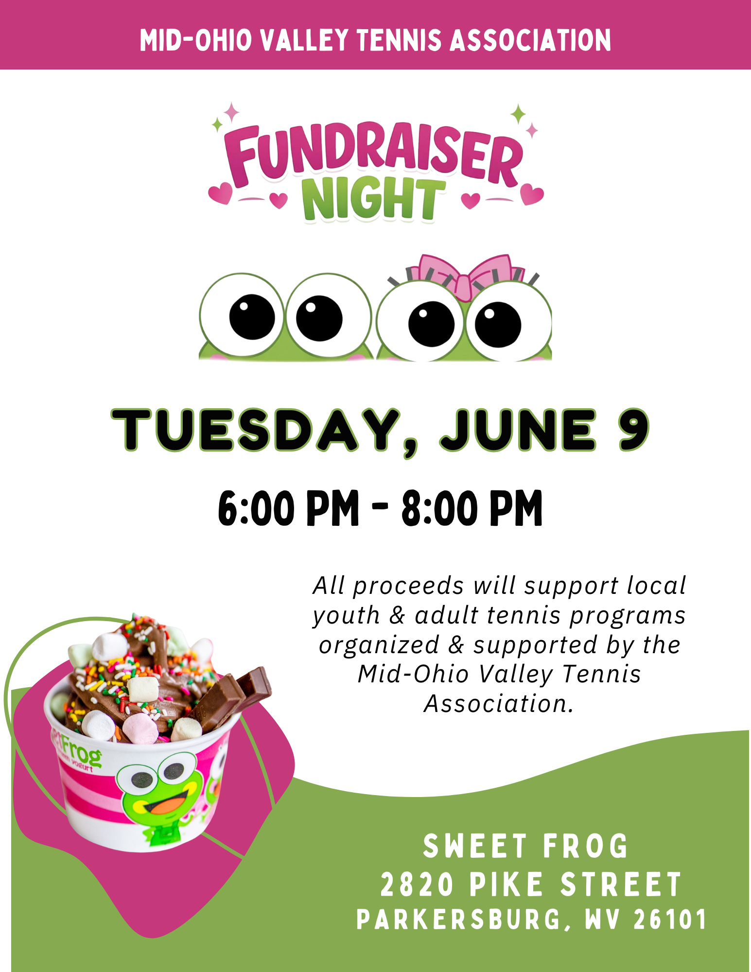 MOVTA Fundraiser at Sweet Frog