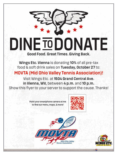 MOVTA Fundraiser at Wings Etc. Vienna