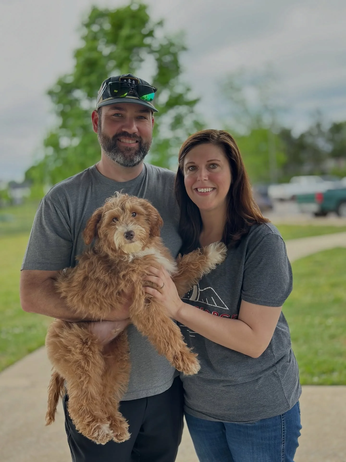 Watching this sweet boy go home to his forever family is the best part of what I do 🥹🐾 Oakley, you are so loved already and I can&rsquo;t wait to watch you thrive. Thank you for choosing us to find your perfect match! ❤️ #GotchaDay #Goldendoodle #W