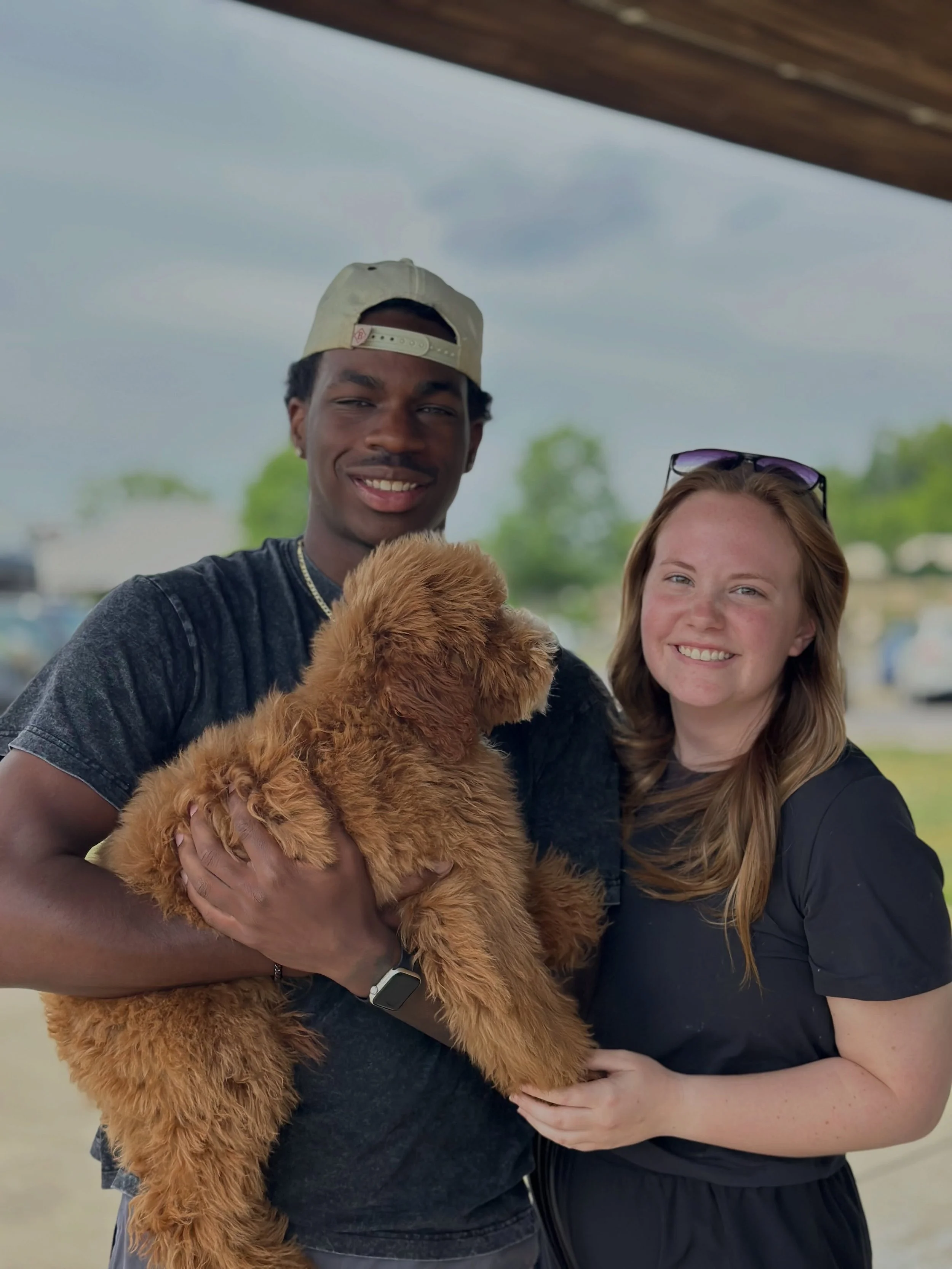 Our boys Biscotti and Wells have found their forever home! We can&rsquo;t wait to hear about all the adventures these little ones will have. 😁
.
.
.
.
.
.
.
#bellemeregoldendoodles #gohomeday #doodlelife #goldendoodlelove❤️