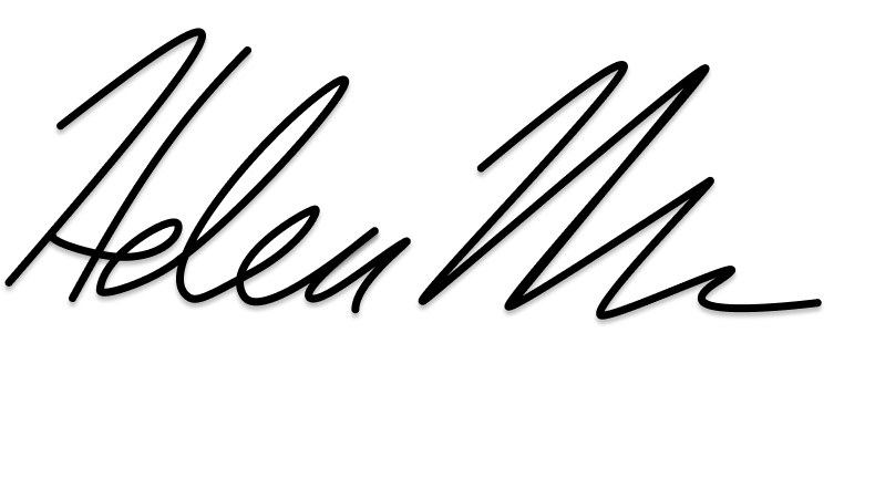 Signature that reads 'Helen Minor' in cursive handwriting.