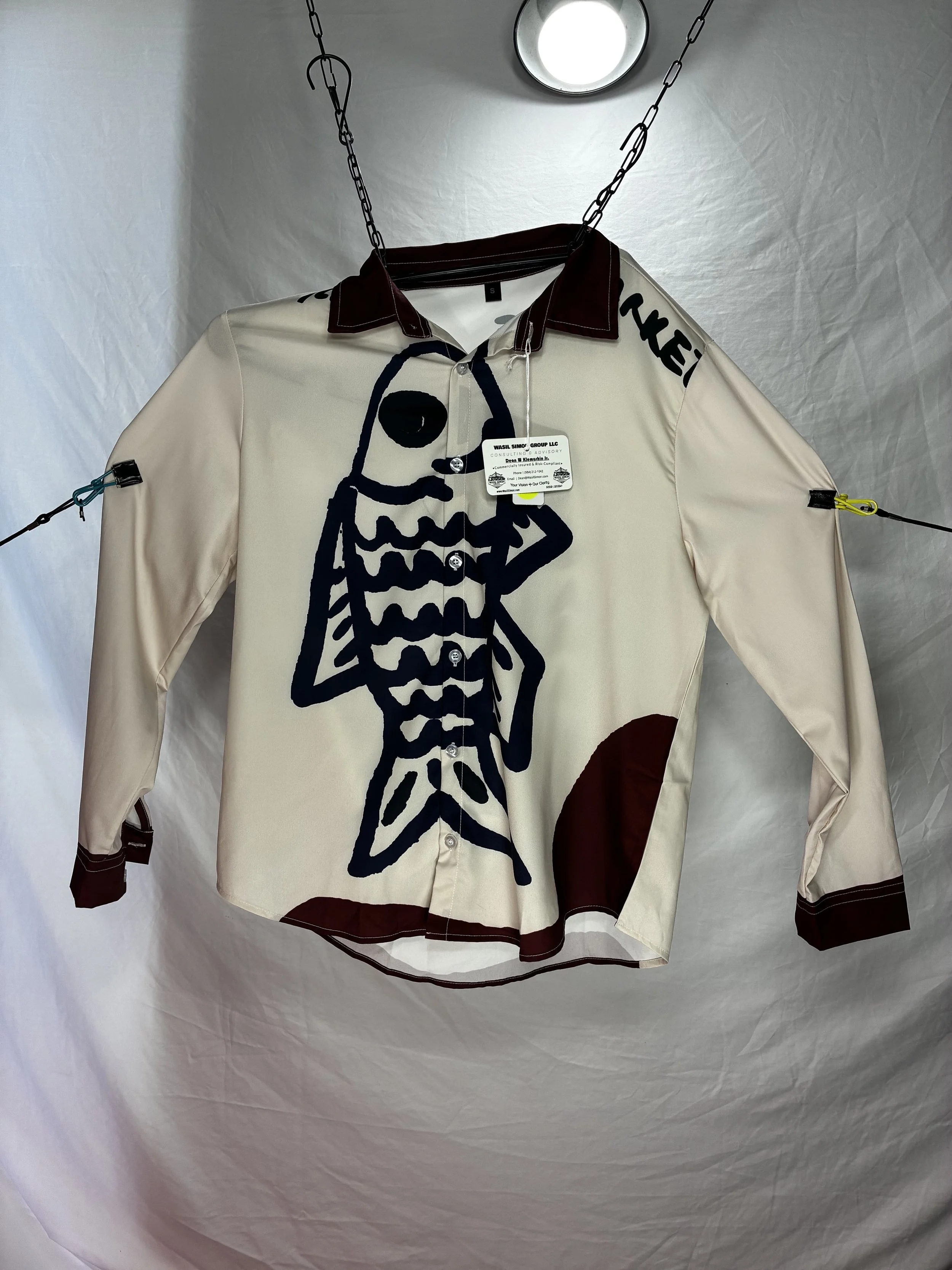 Small Obscure Long Sleeve Fish Shirt