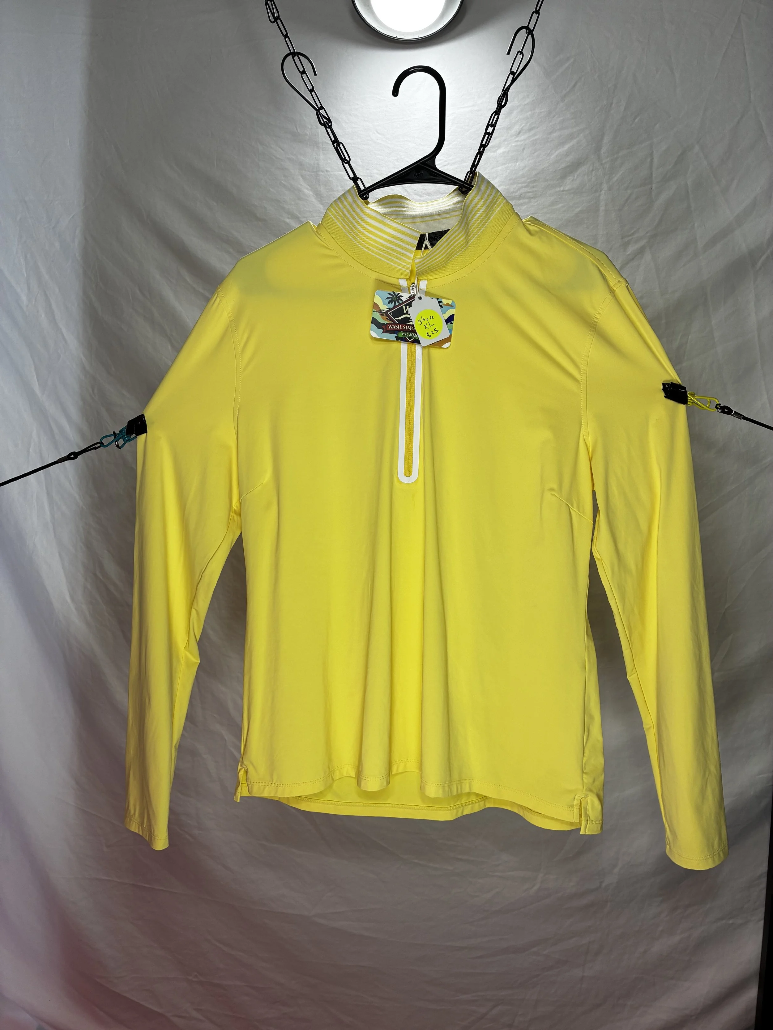 XL "G/Fore" Vibrant Yellow Longsleeve Golf Shirt