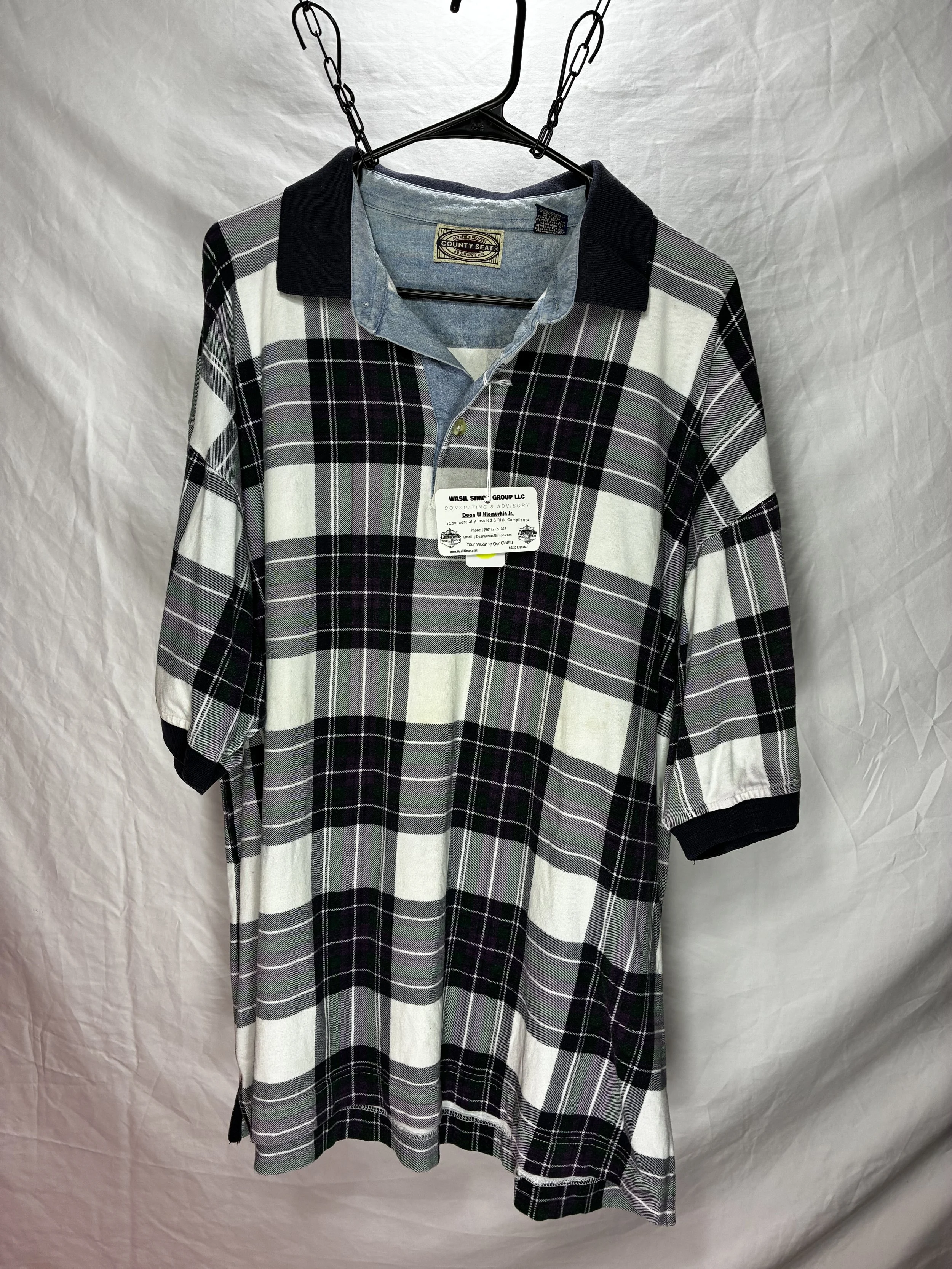XL Retro County Seat Plaid Shirt