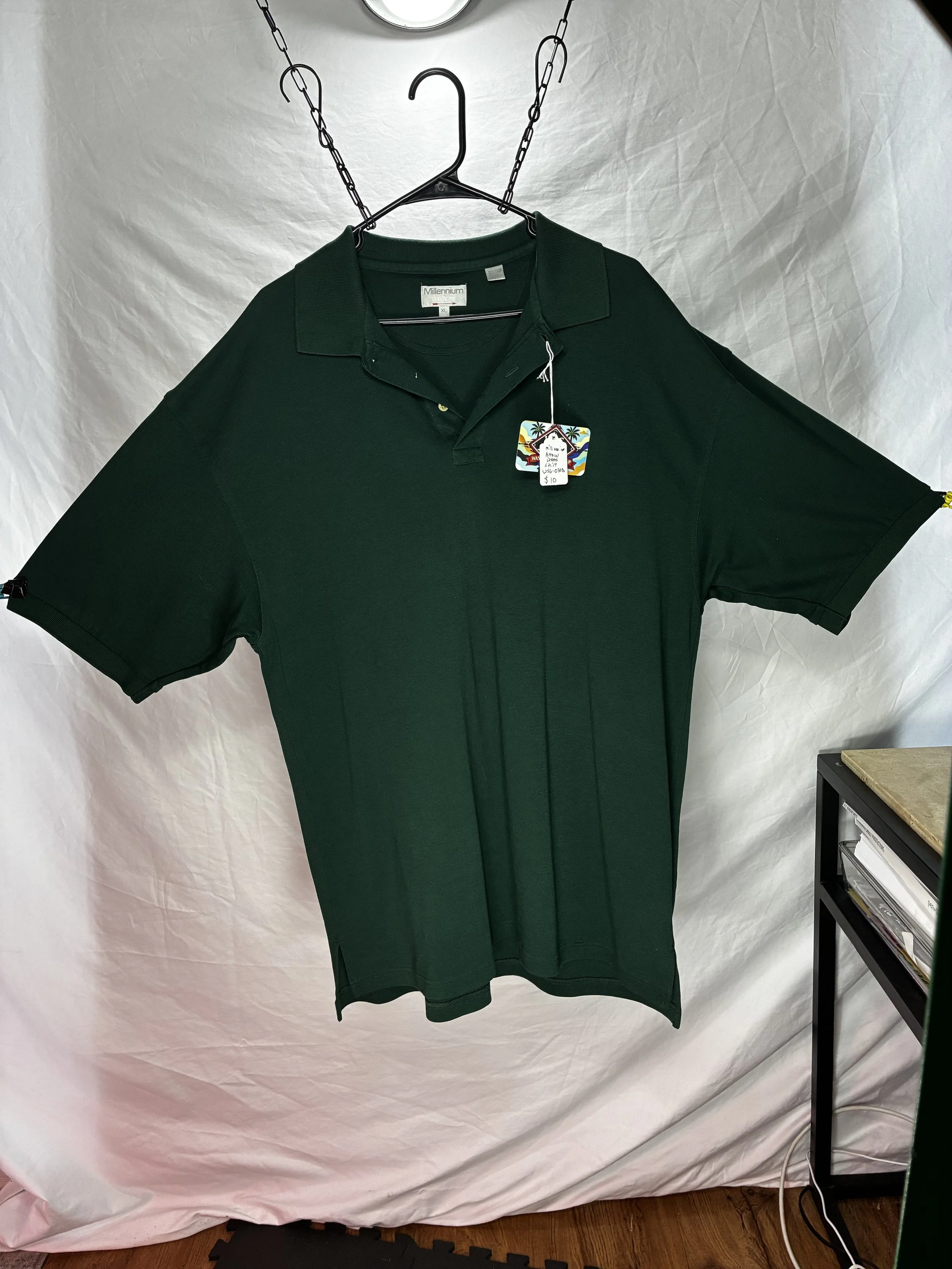 XL "Millennium Arrows" Green Polo