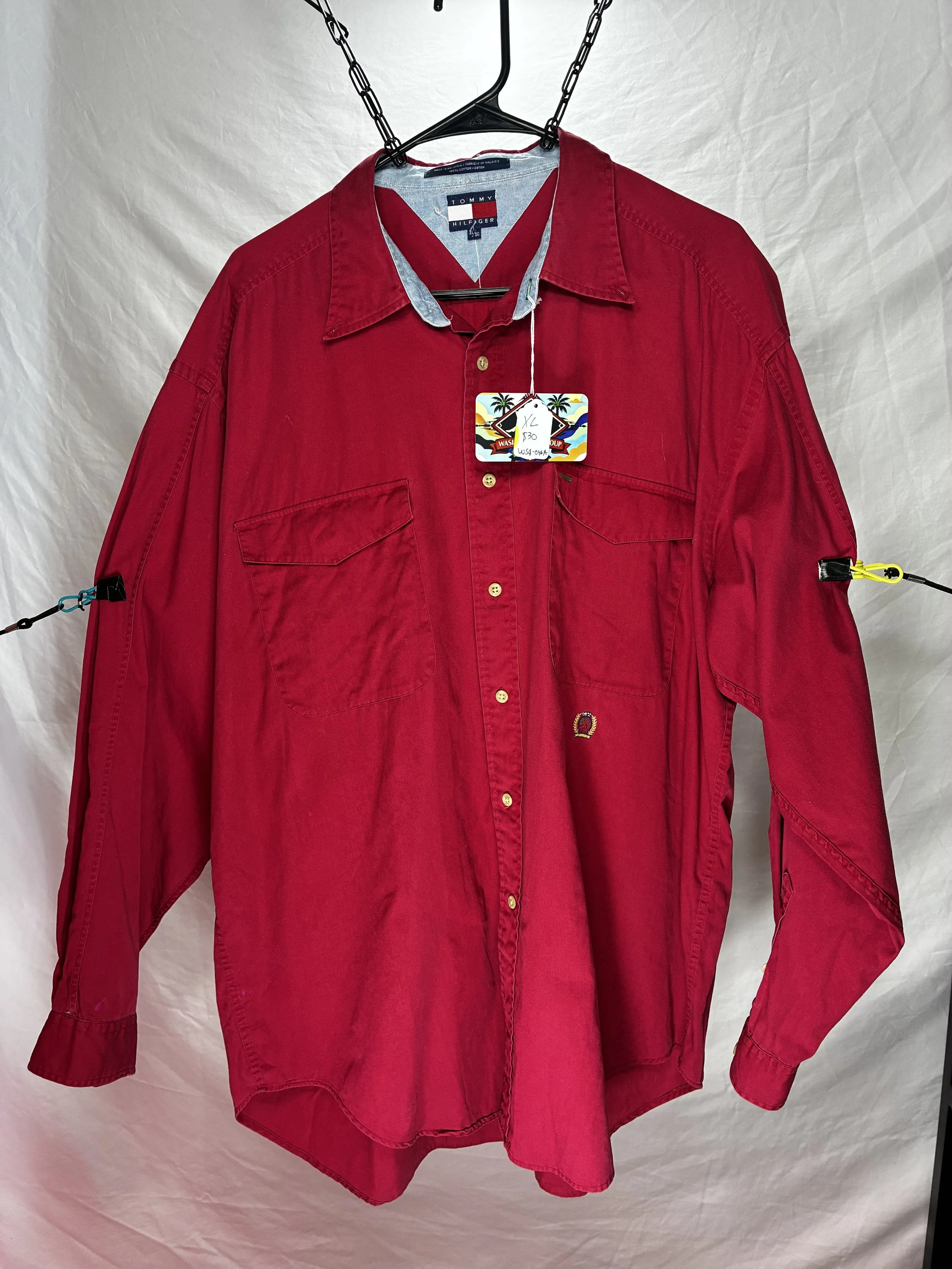 Striking XL Tommy Hilfiger Red Shirt