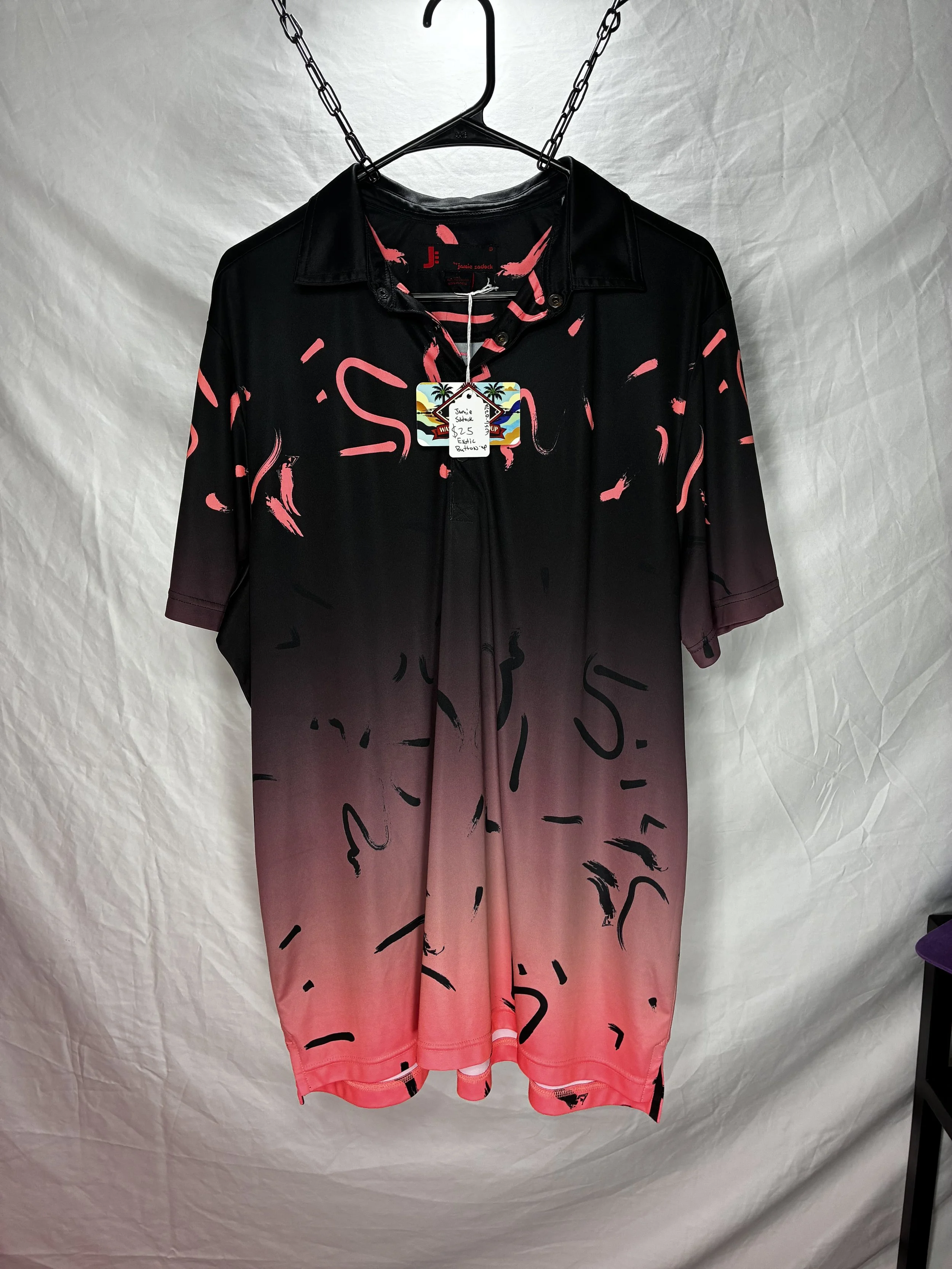 Jamie Sadock XL Abstract Button Up Shirt