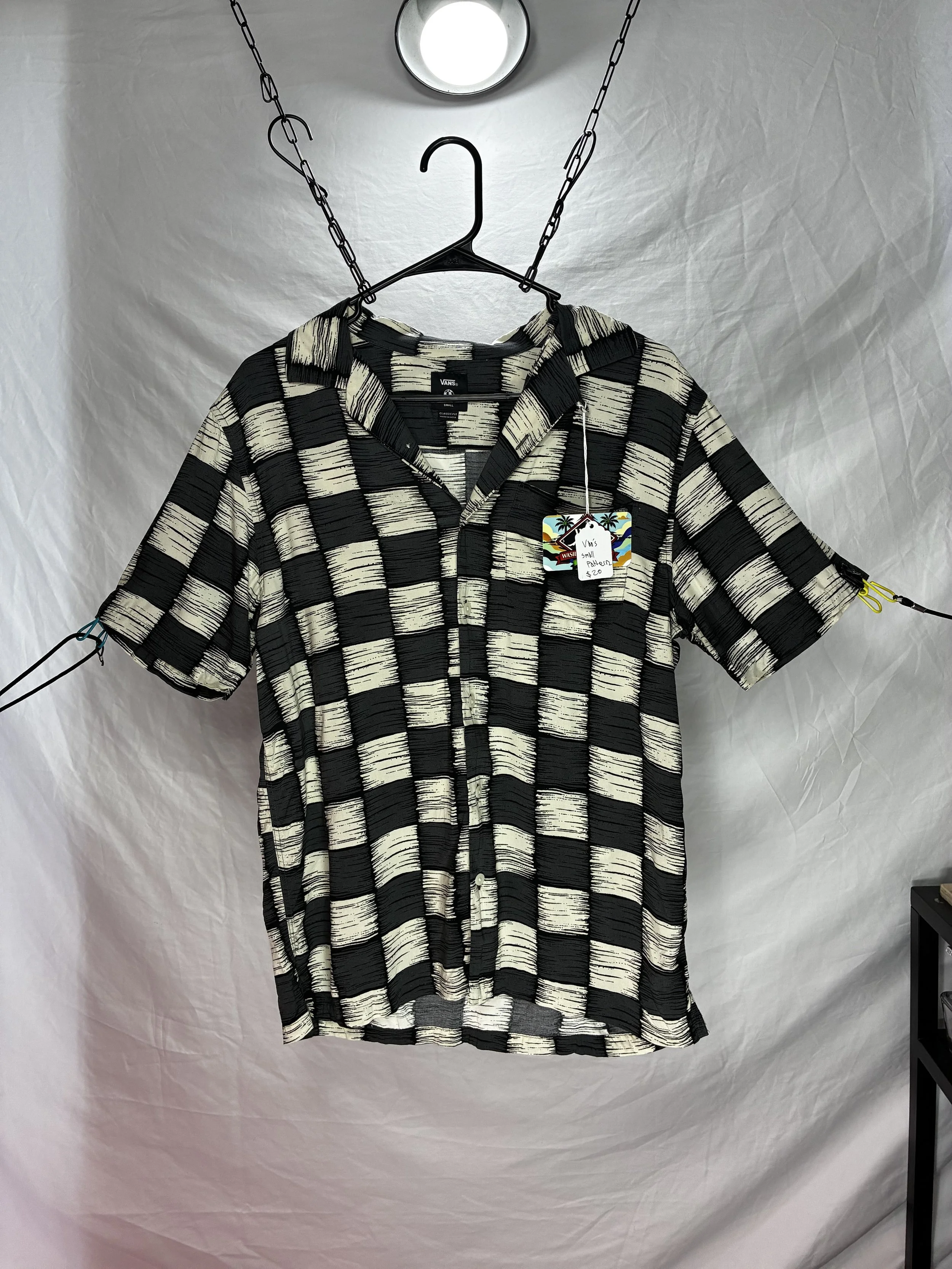 Bold Checkered Vans Button Up Shirt