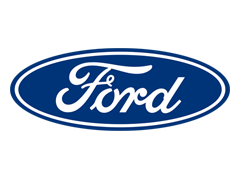 Ford logo on a blue background.