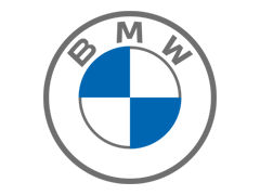 Blue dog silhouette in a circular design.