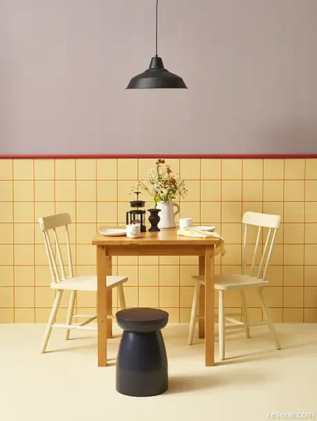 Resene High Tea, La Bamba, Marzipan, Meteor, Hampton, Bastille.webp