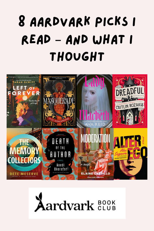 8 Aardvark Picks I Read – And What I Thought