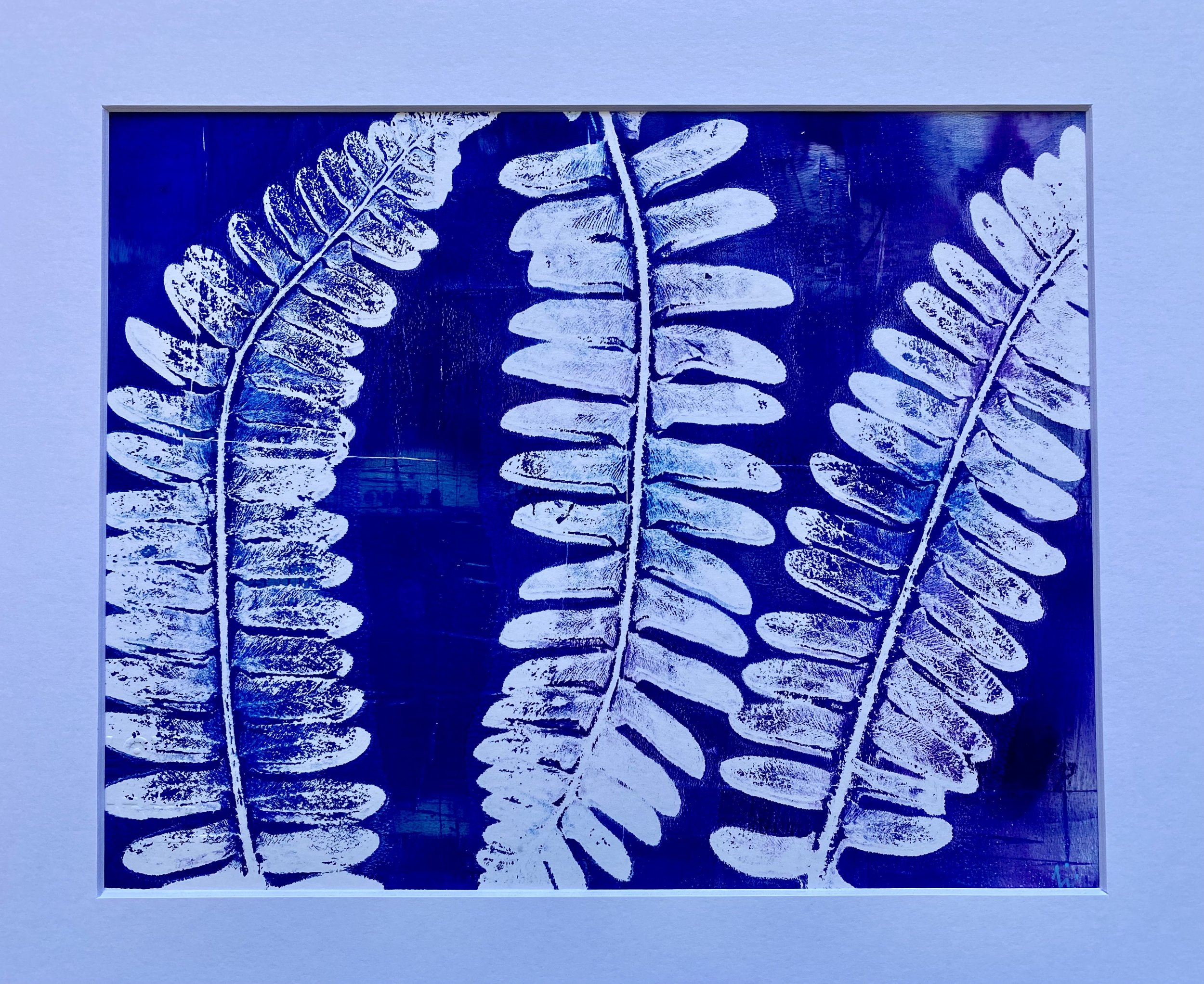 Fern Leaves (indigo)