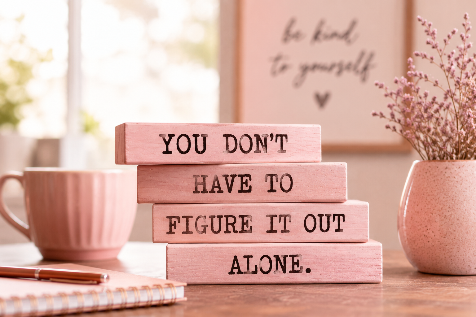 Pink Blocks of Encouragement