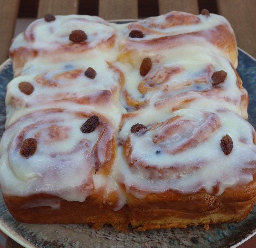 Carrot Cake Brioche Cinnamon Rolls
