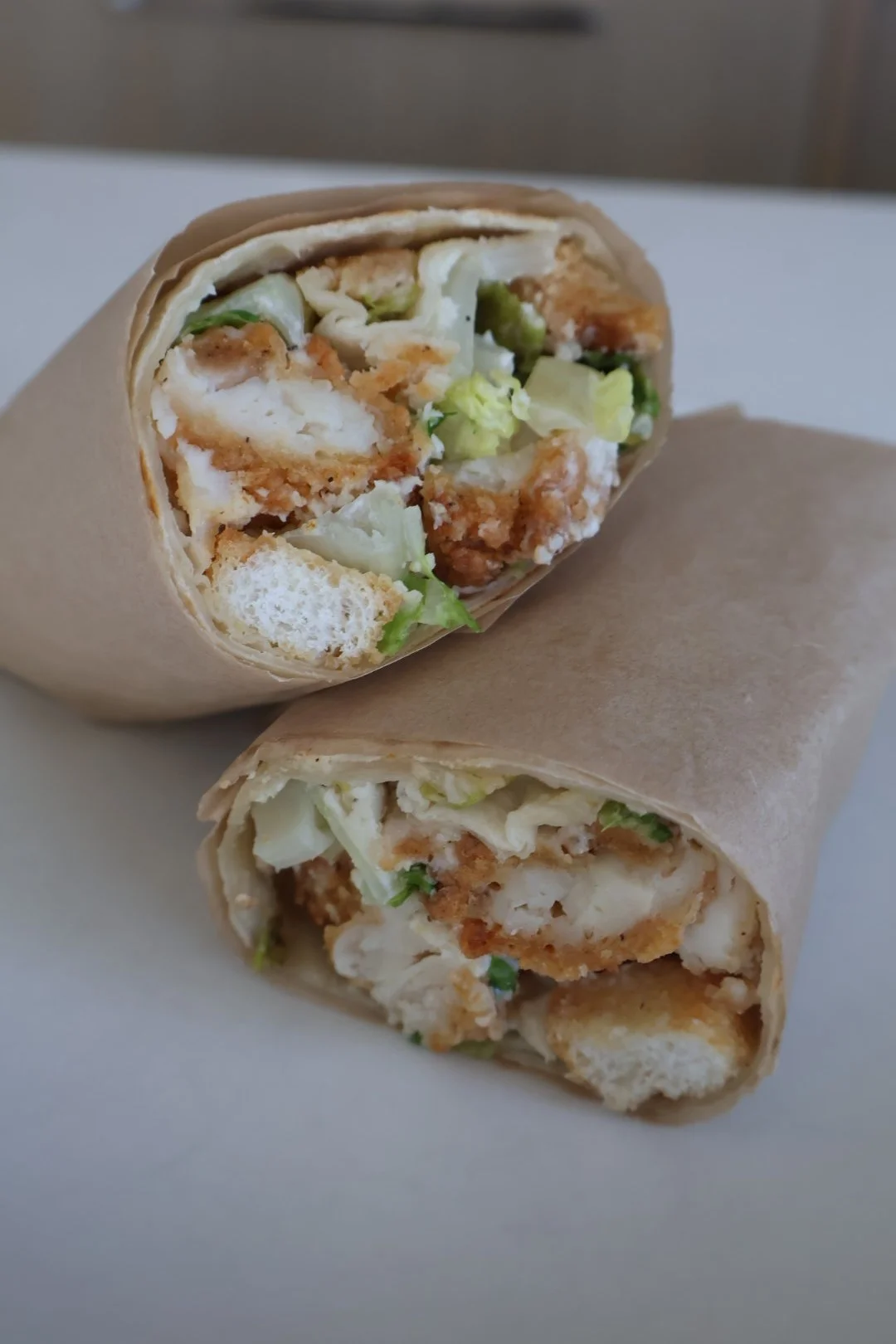 Chicken Caesar Salad Wraps