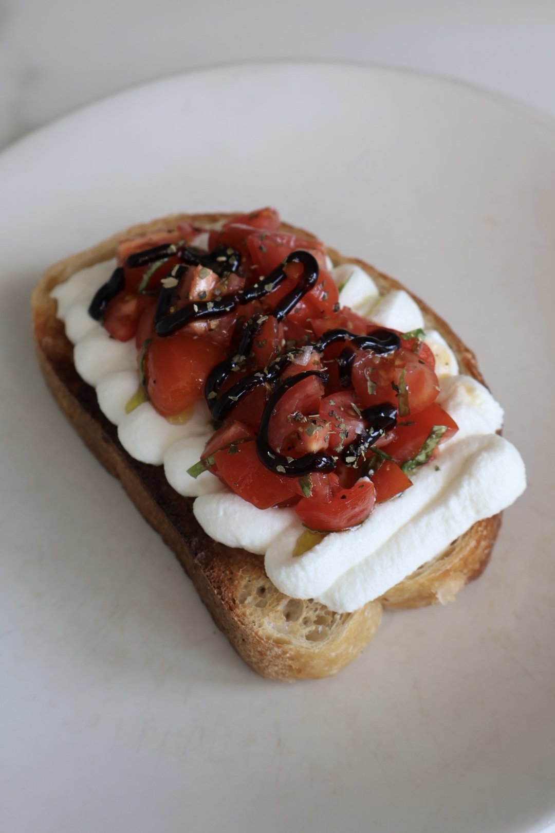 Summer Ricotta Tomato Toast 