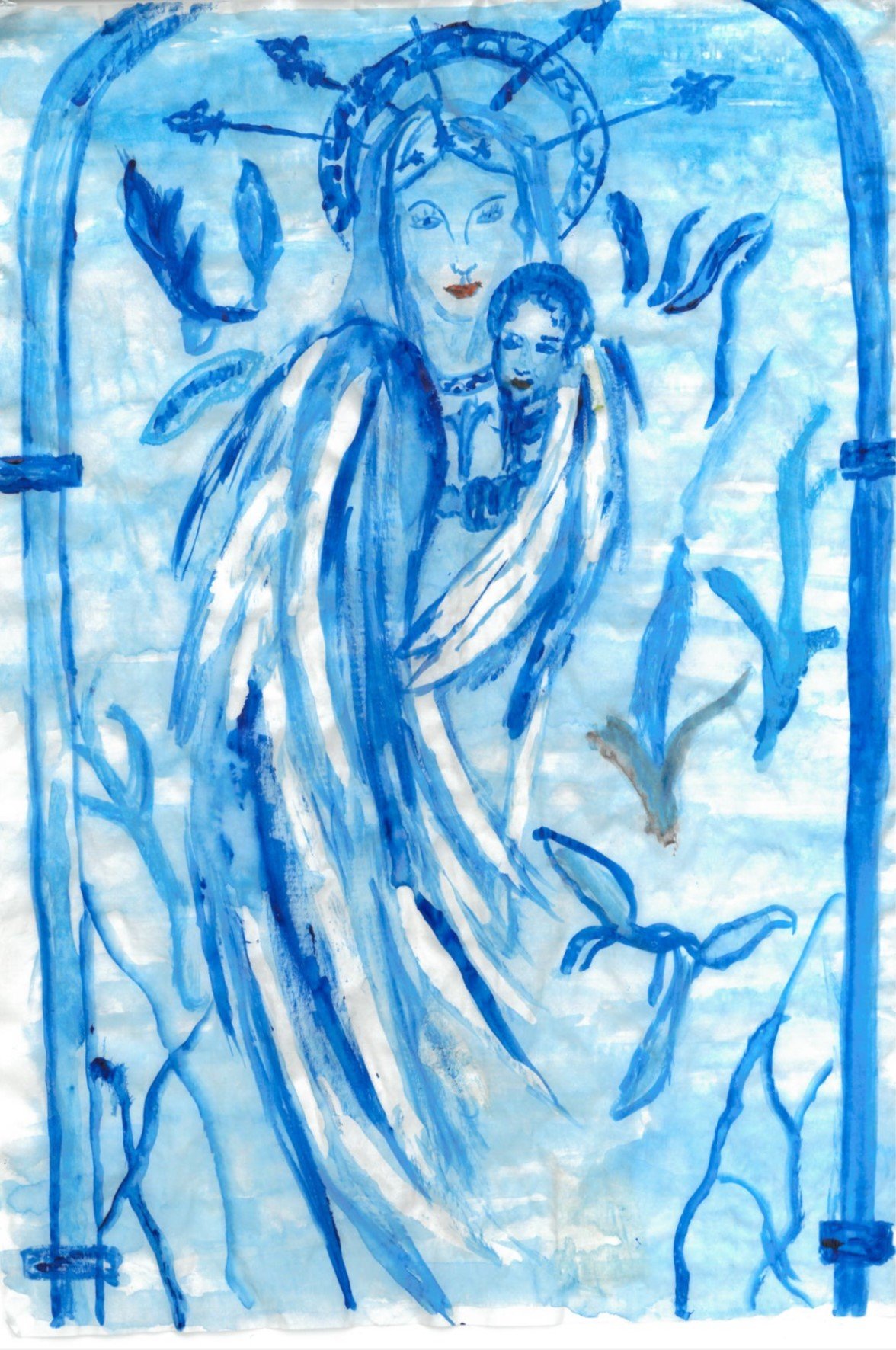 Installation view. Patricia Grillinzoni, Holy Masquerade (2024). Detail.