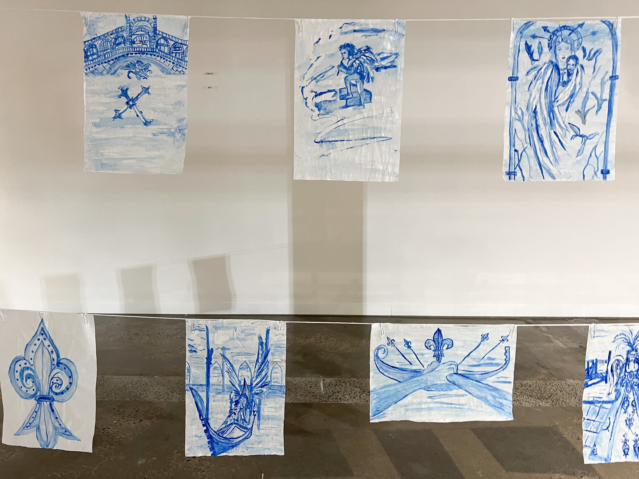 Installation view. Patricia Grillinzoni, Holy Masquerade (2024). Detail.