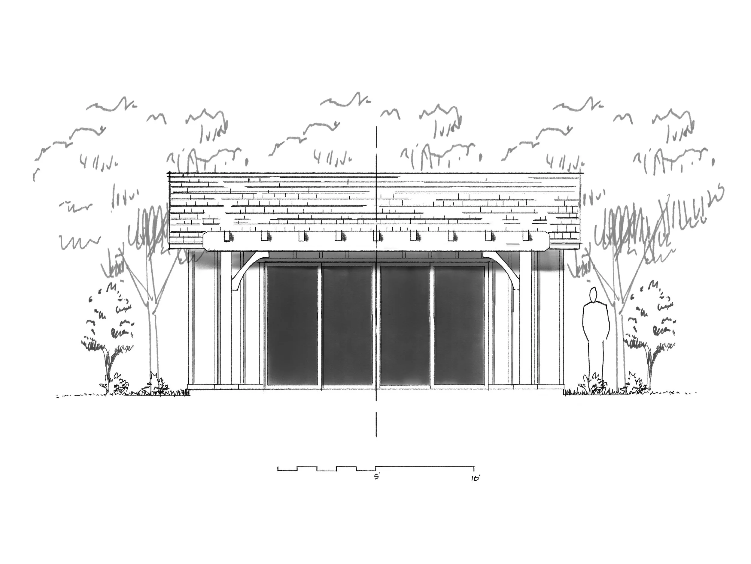 Pool Pavilion Sketch