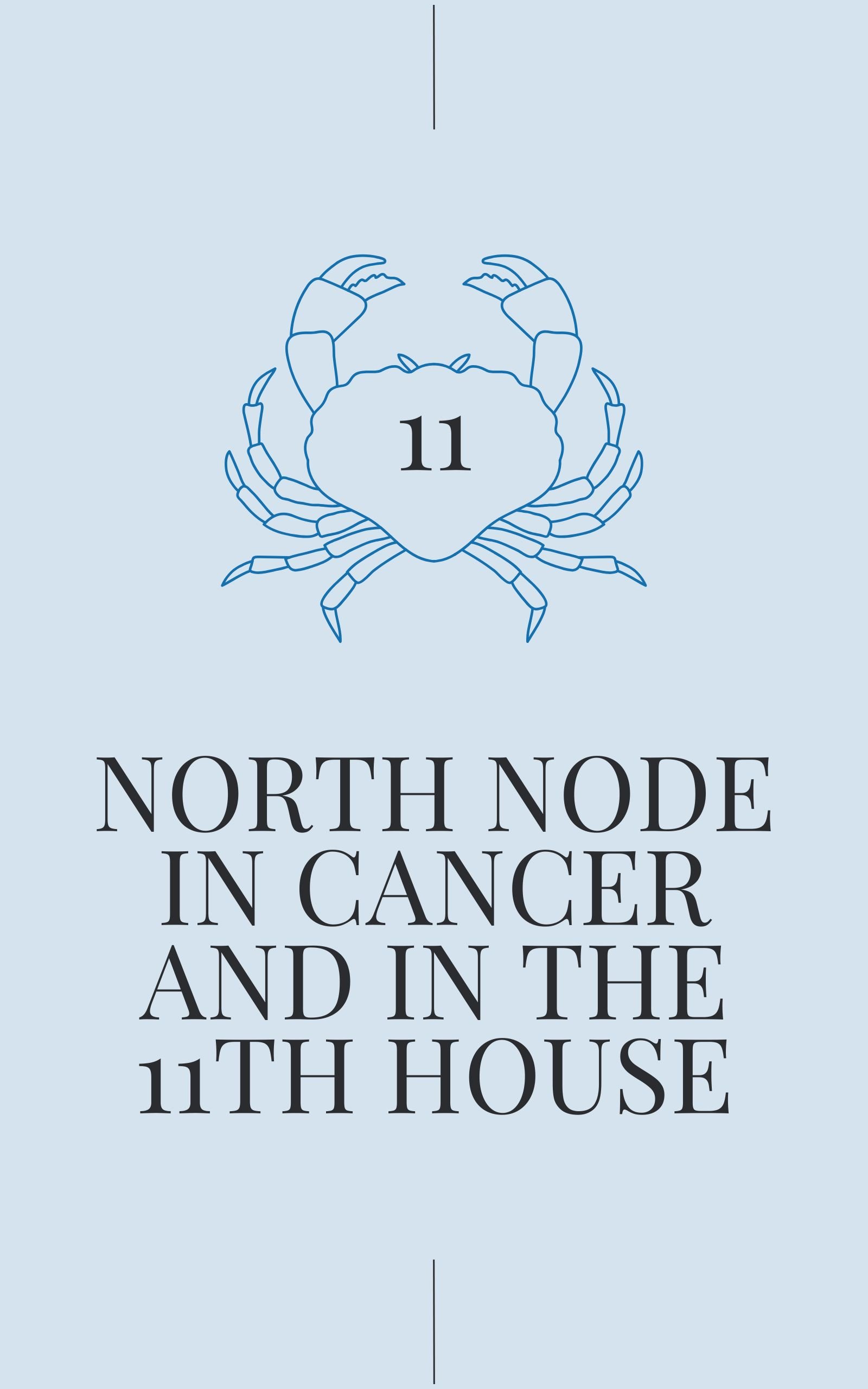 Cancer Sign Guide North Node in Cancer in thr 11th House Guide — North Nodes, Both Sign ...