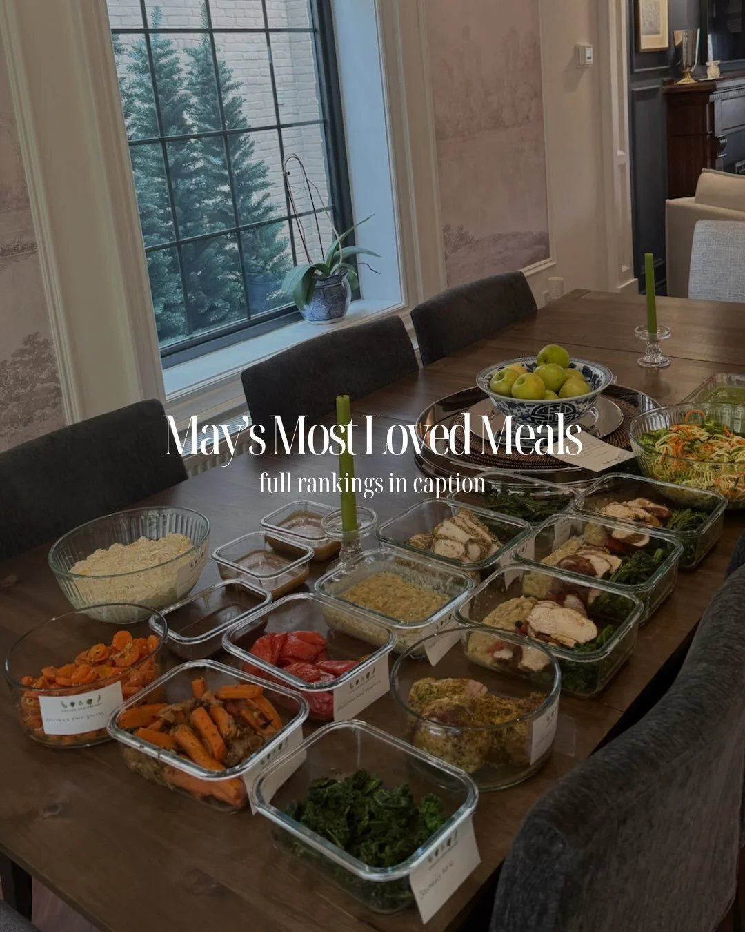 May was all about functional, flavor-forward fueling! 🥗✨ From nourishing pre-packed lunches to client-favorite staples, here is a look at what was coming out of the Greens and Dreams kitchen this month:
1️⃣ The Power Lunch: Roasted chicken with kale