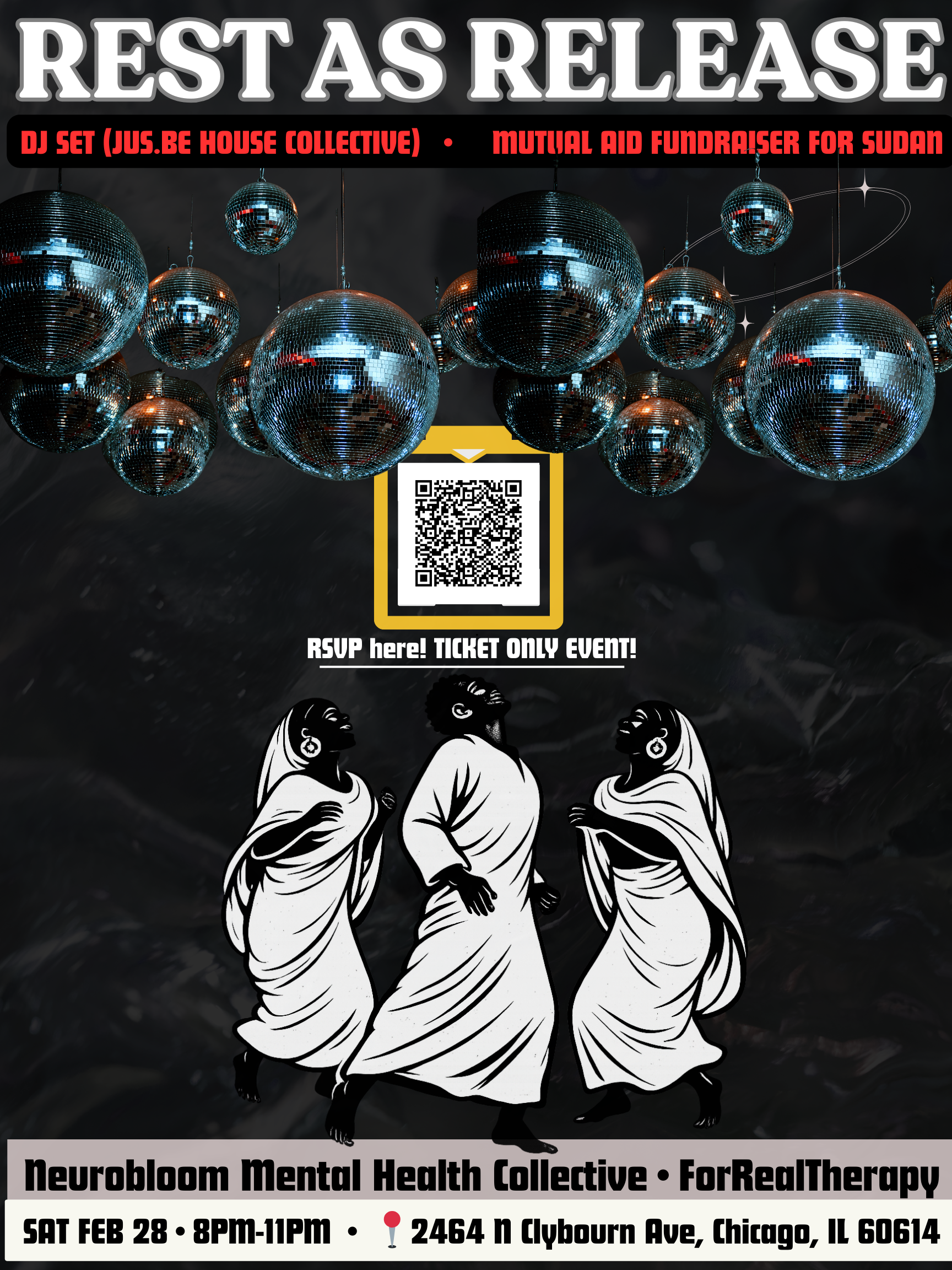 REST AS RELEASE: DJ Set — Jus.Be House Collective Dance Party for Sudan