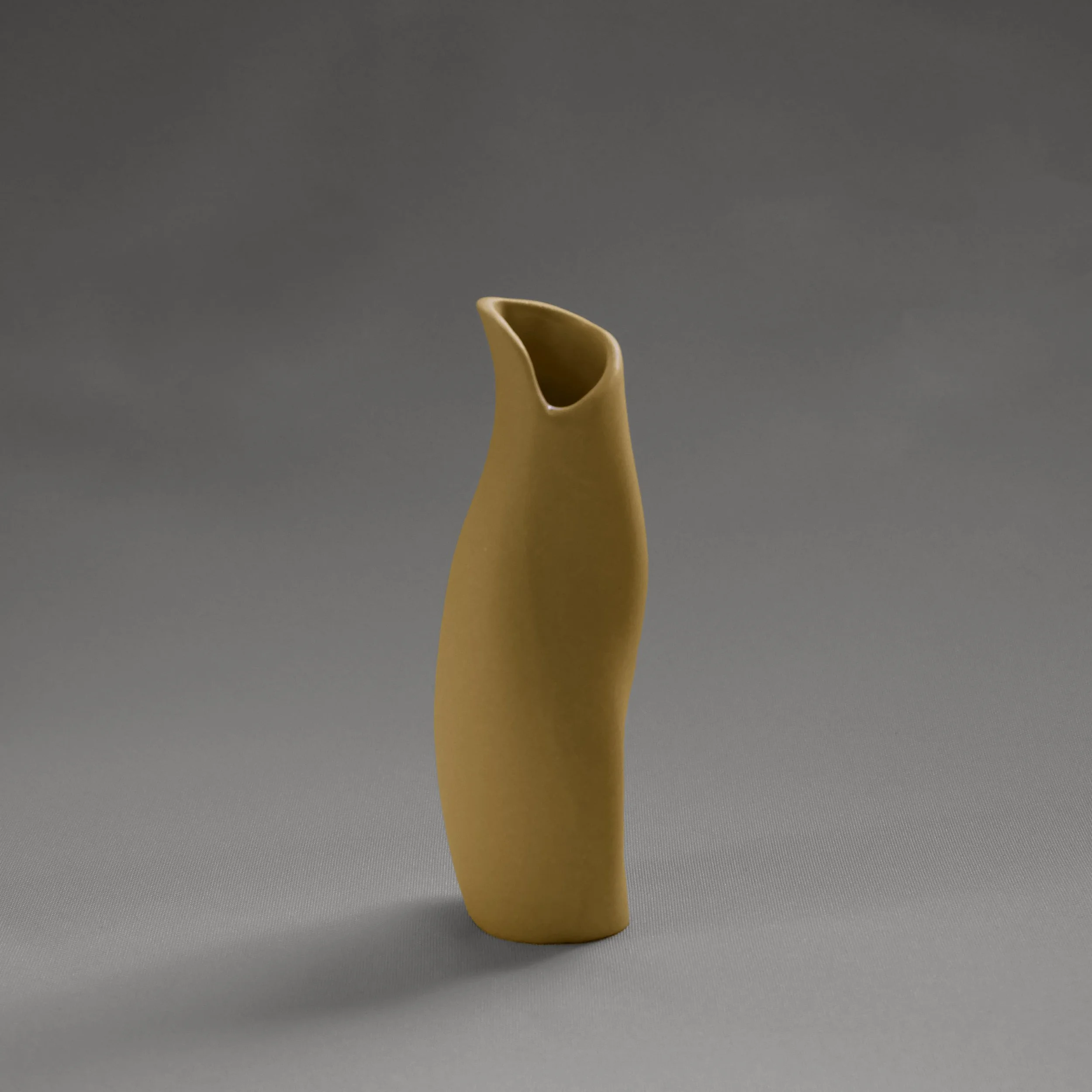 Curved Vase (Bud)-Desert-Slip Cast Ceramic.jpg