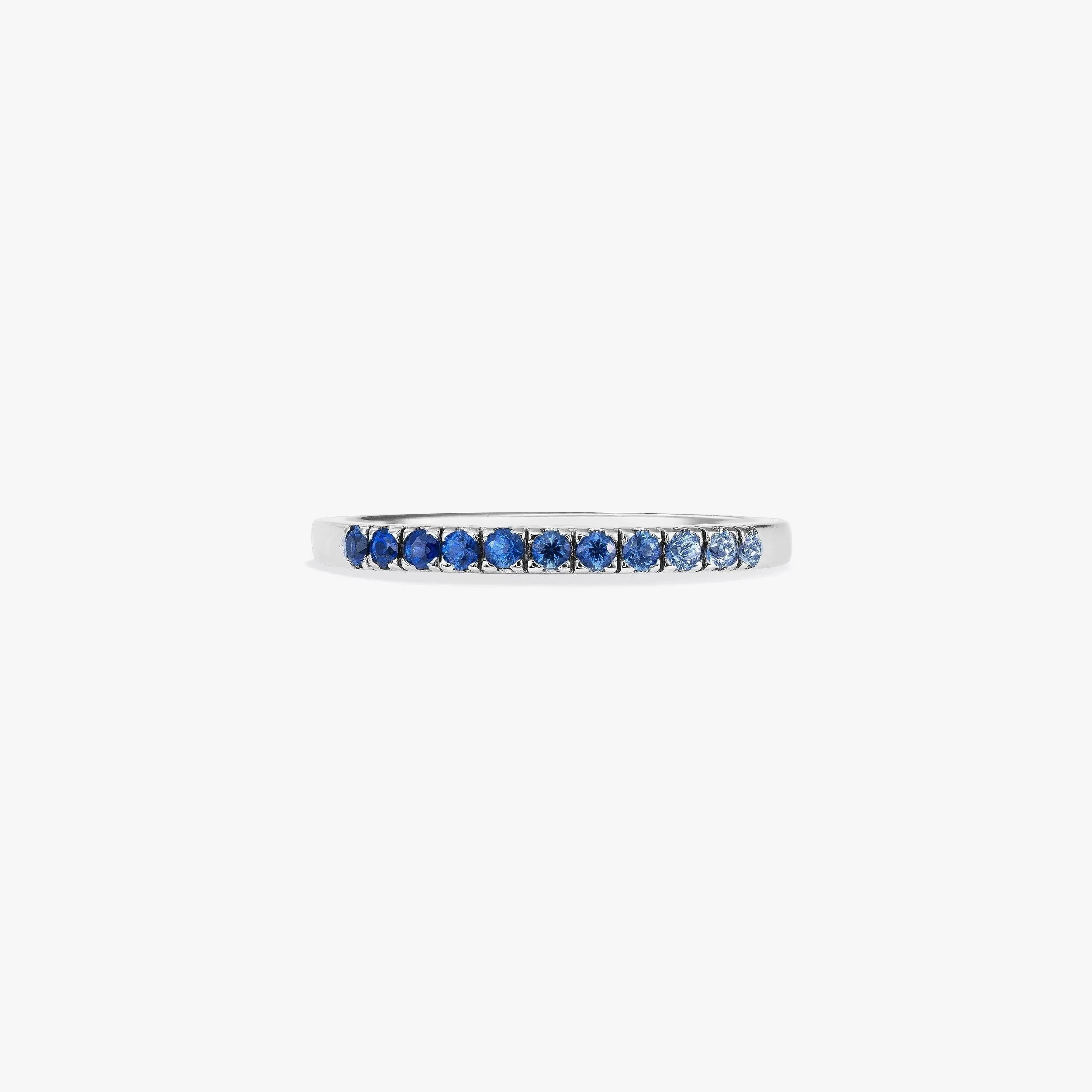 Natural Blue Sapphire Colour Shading Band