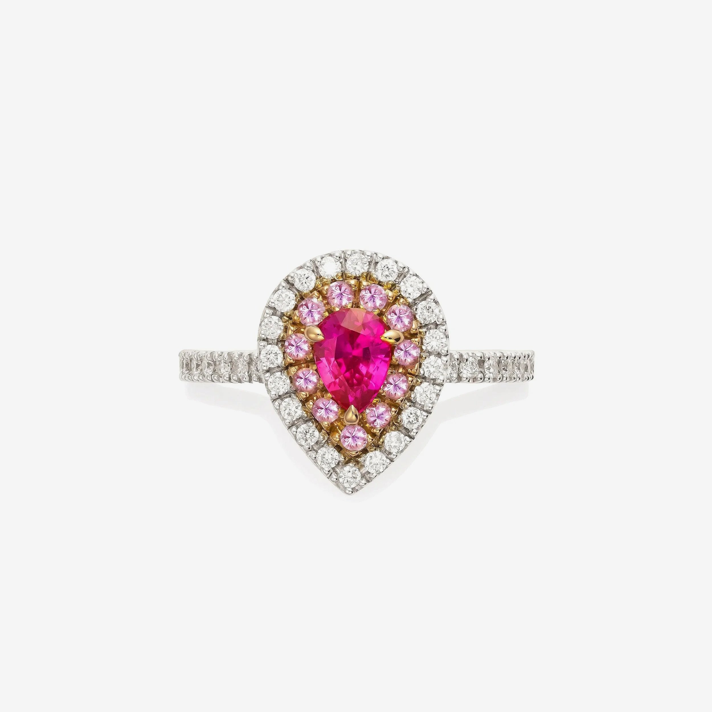 Natural Pink Sapphire Ring