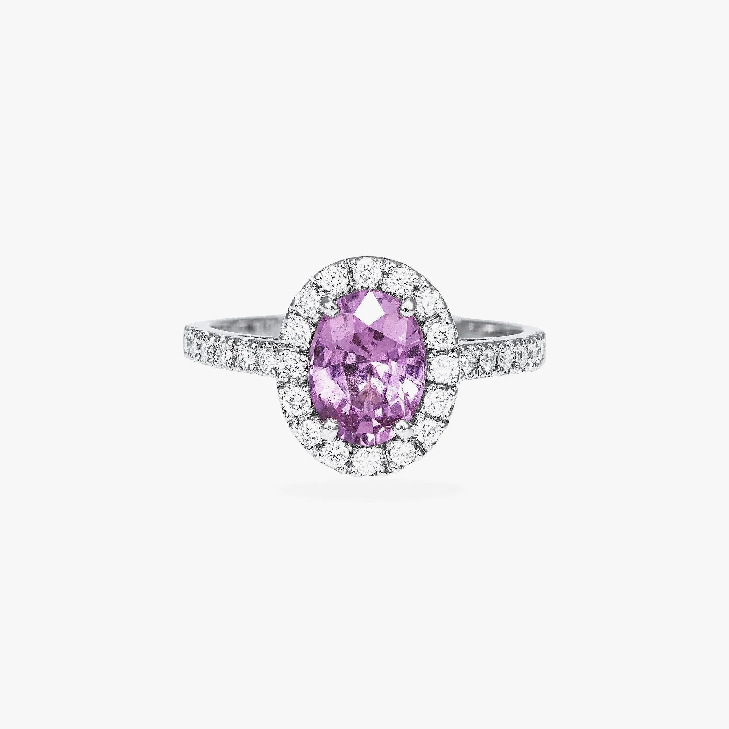 Natural Oval Pink Spinel Ring