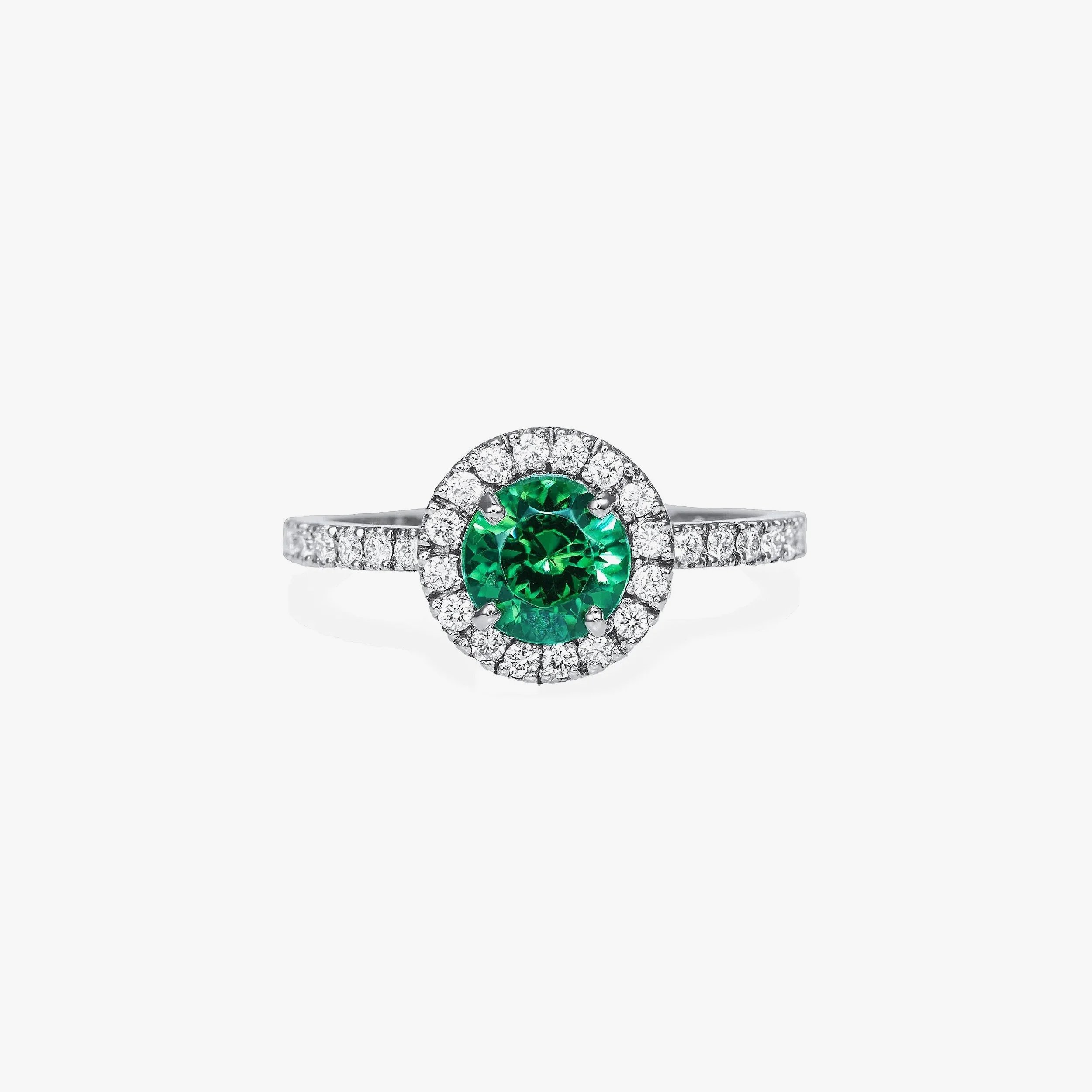 Natural Green Zircon Ring
