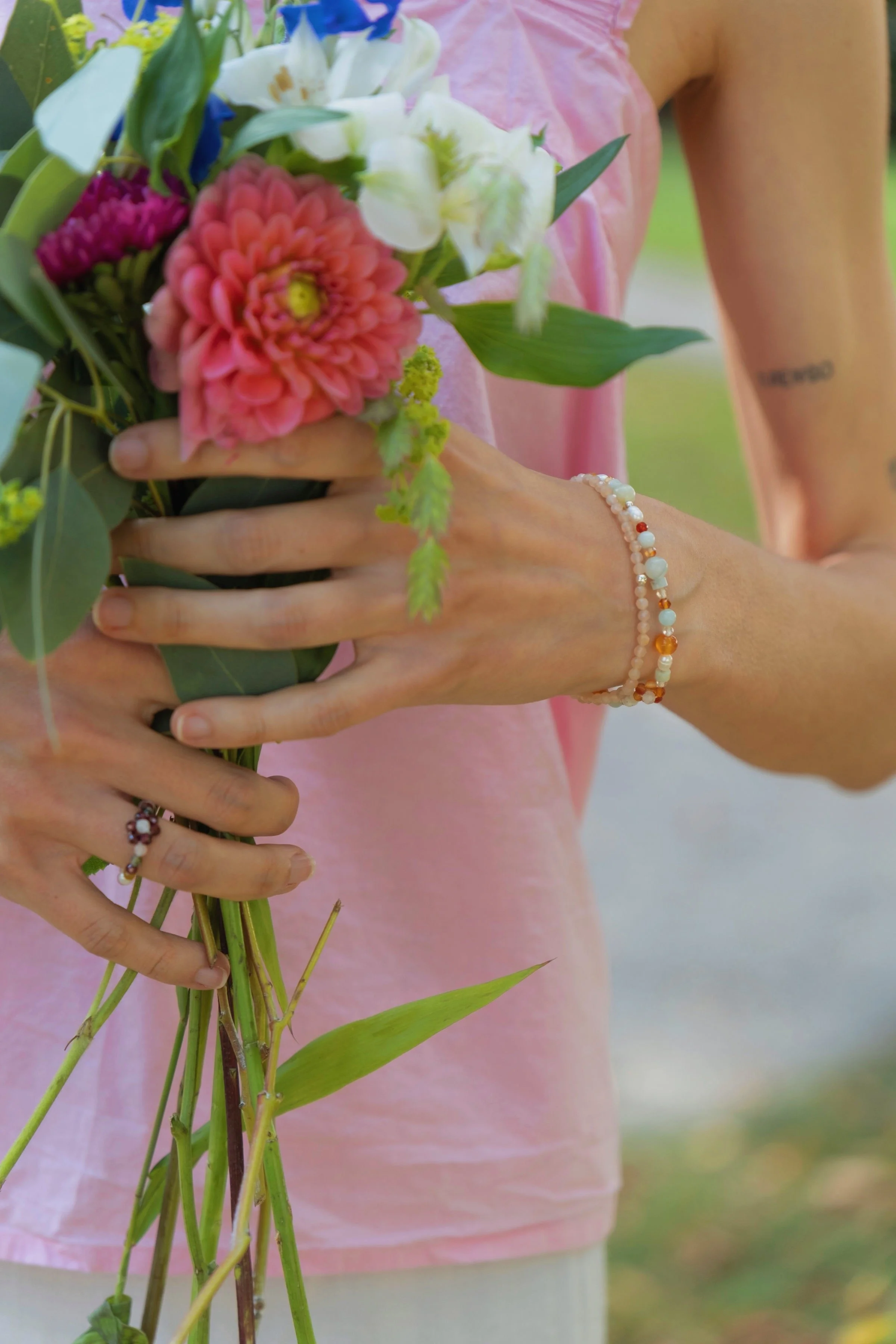 coral bloom bracelet