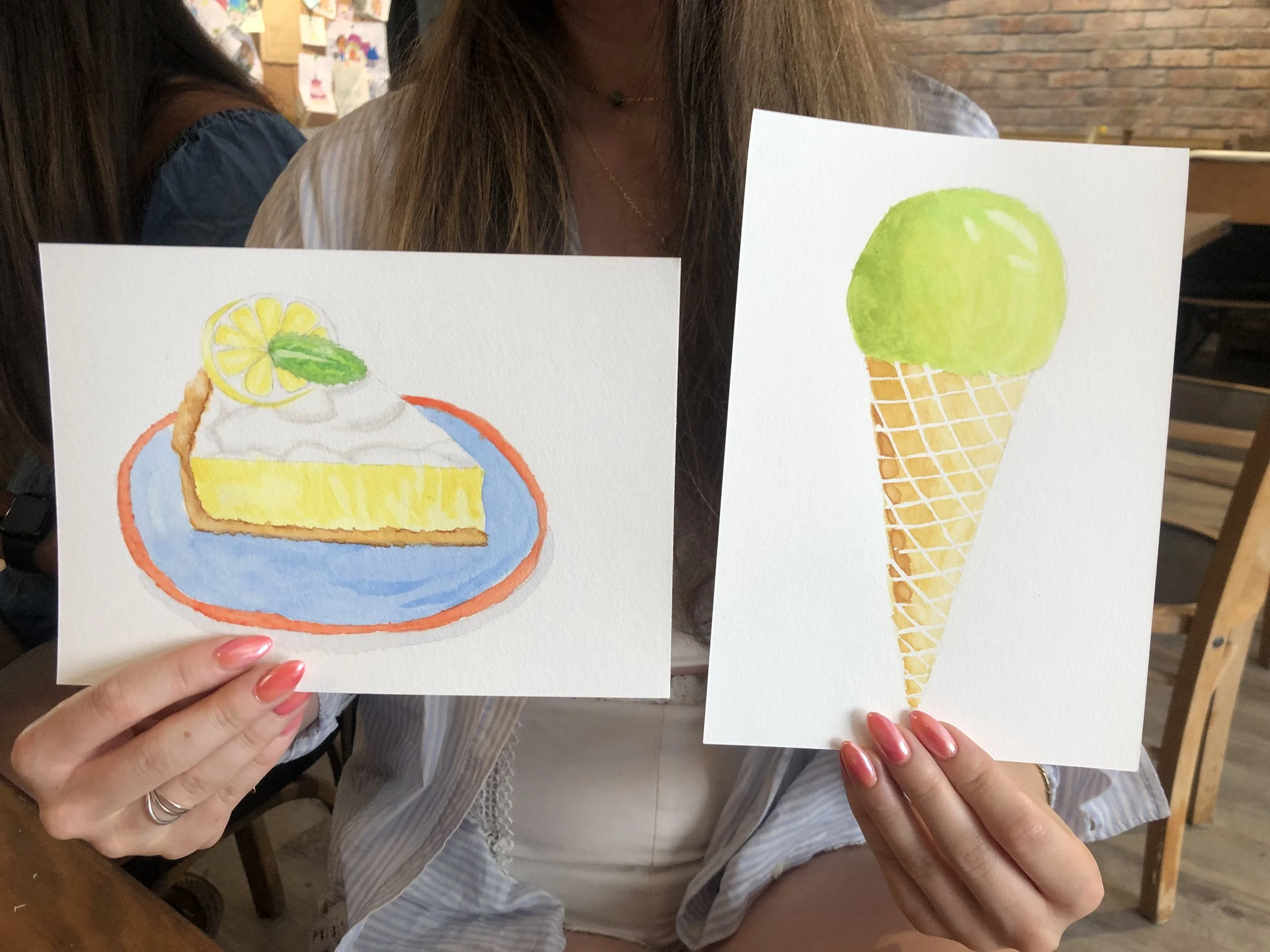 Atelier aquarelle culinaire, Giagia café, 6 juin