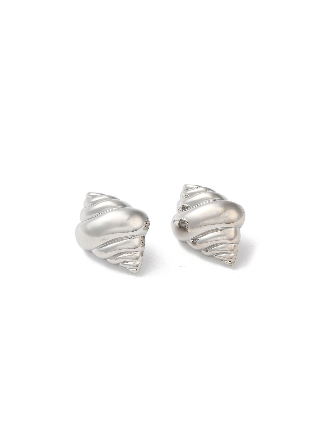 Audrey Croissant Earrings | Silver