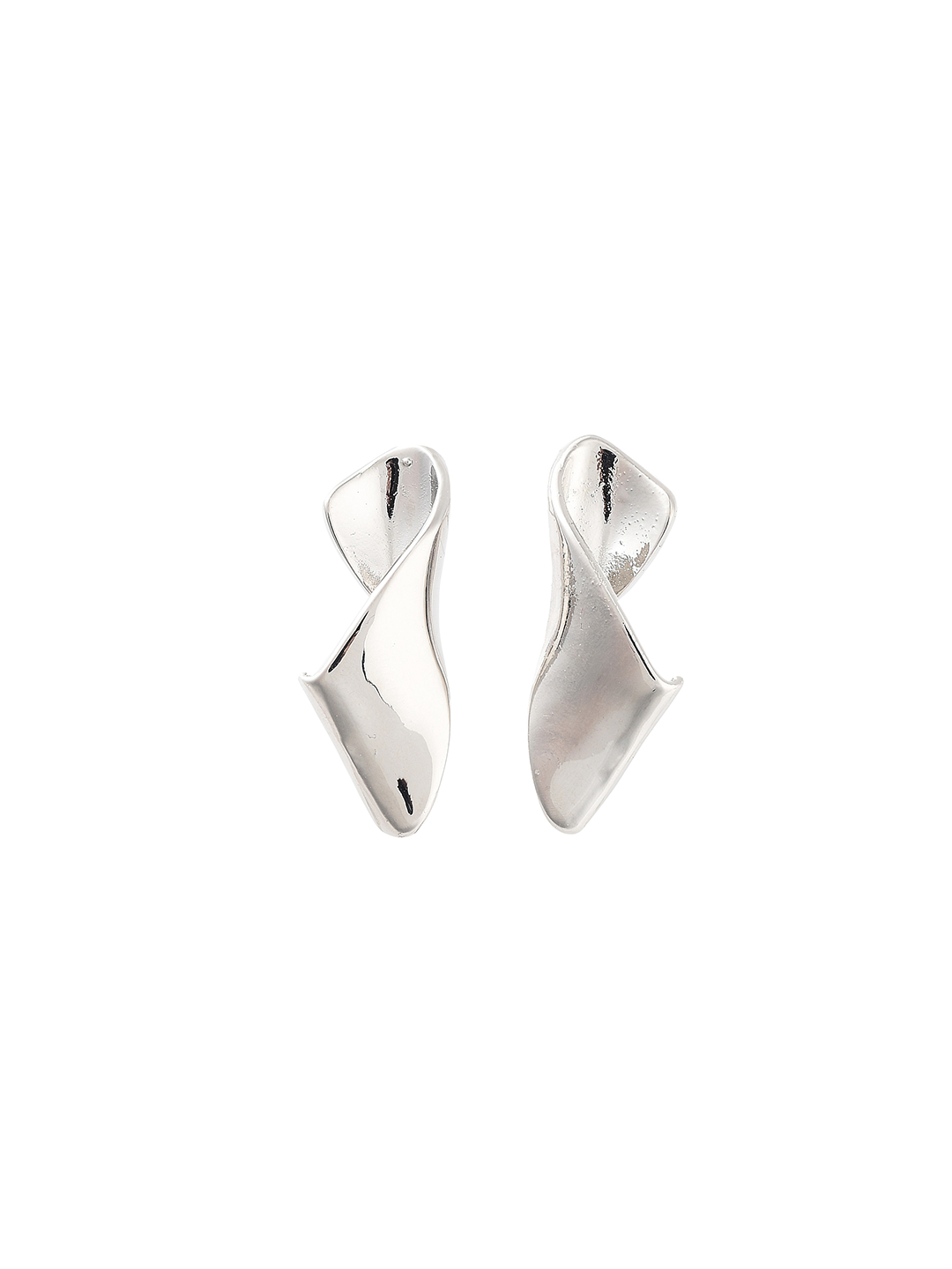 Anna Twist Earrings | Silver