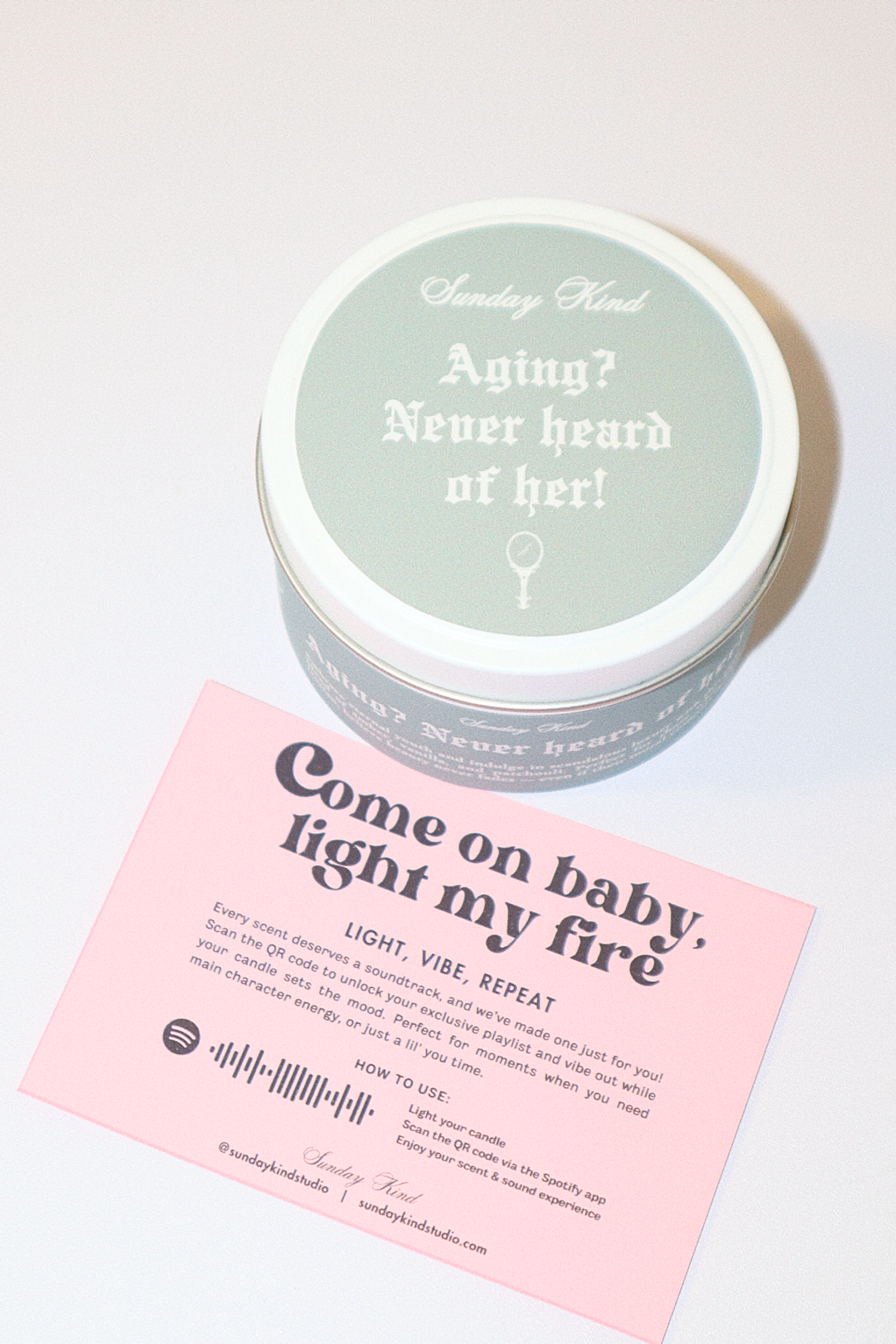 the picture of dorian grey scented tin candle