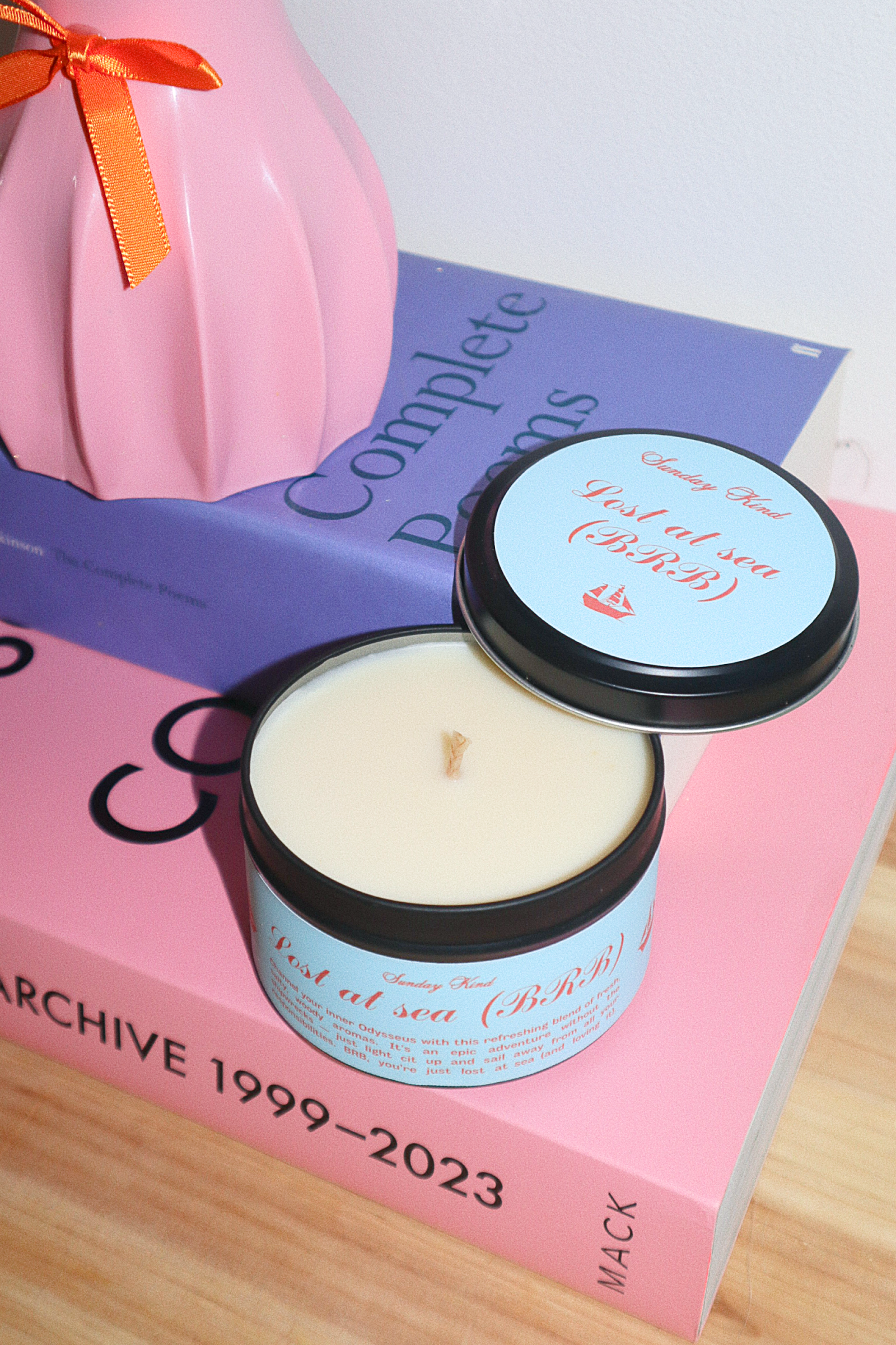 the odyssey sea ocean scented tin candle