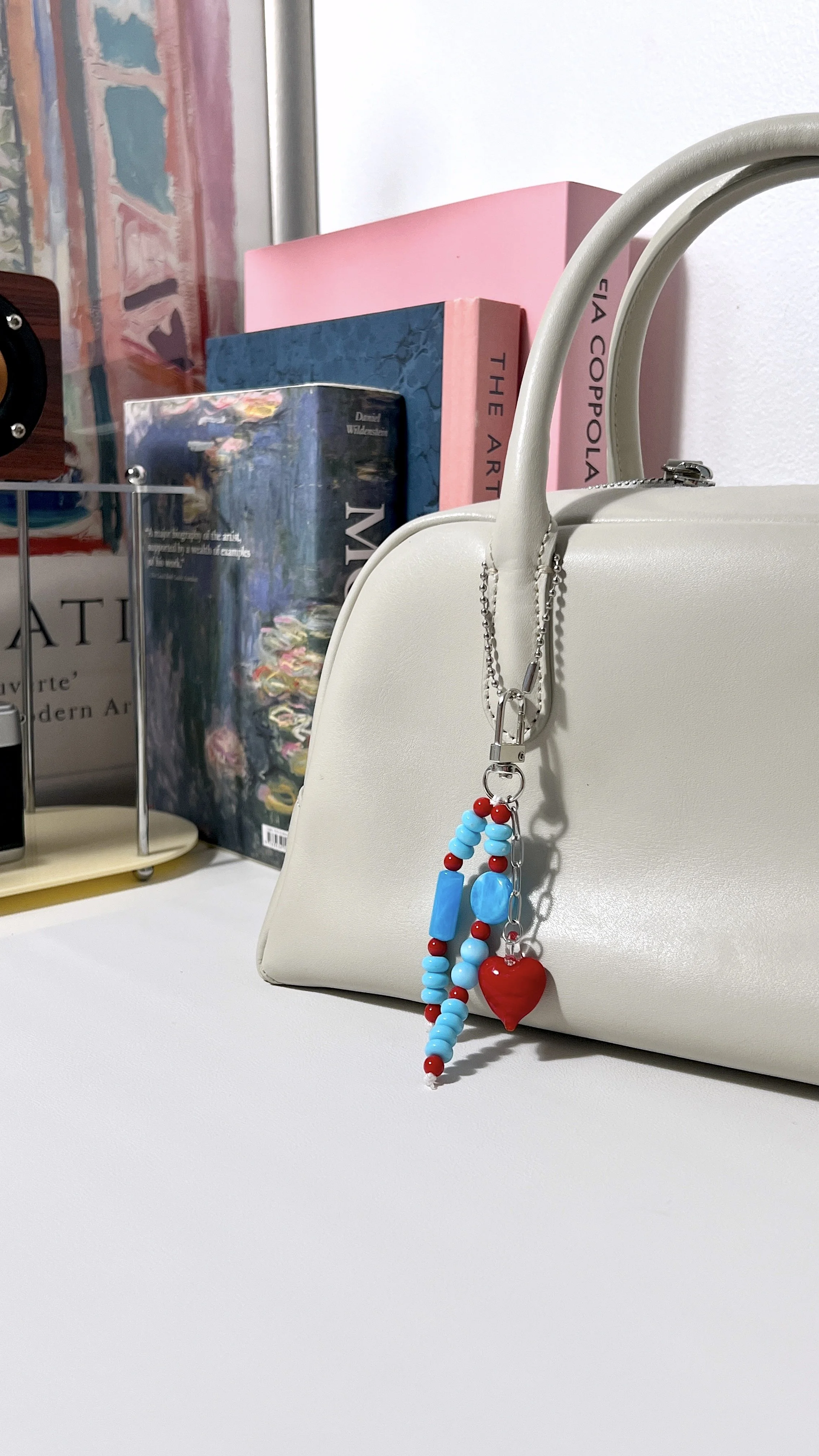 Marianne Blue Red Bag Charm