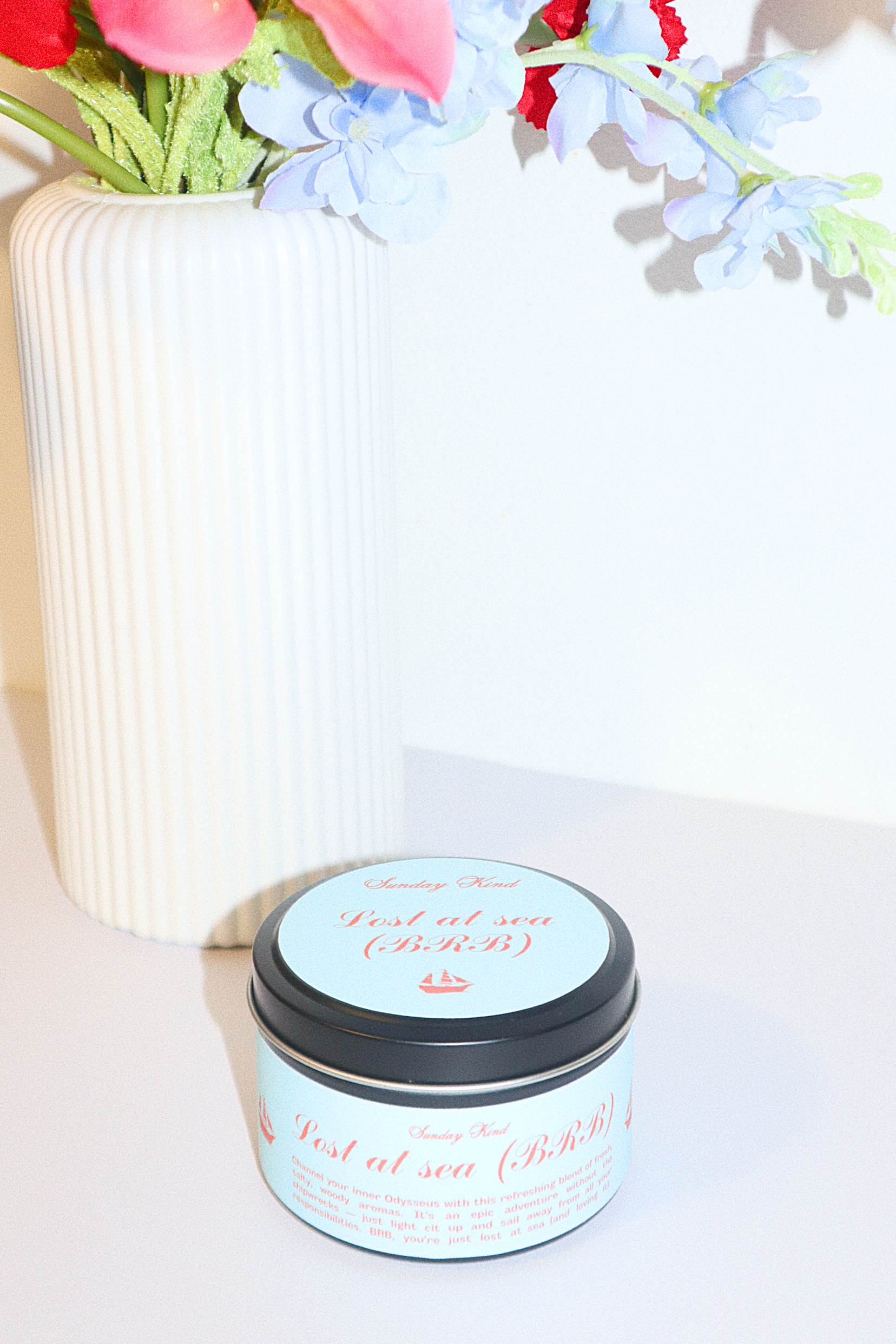 the odyssey sea ocean scented tin candle