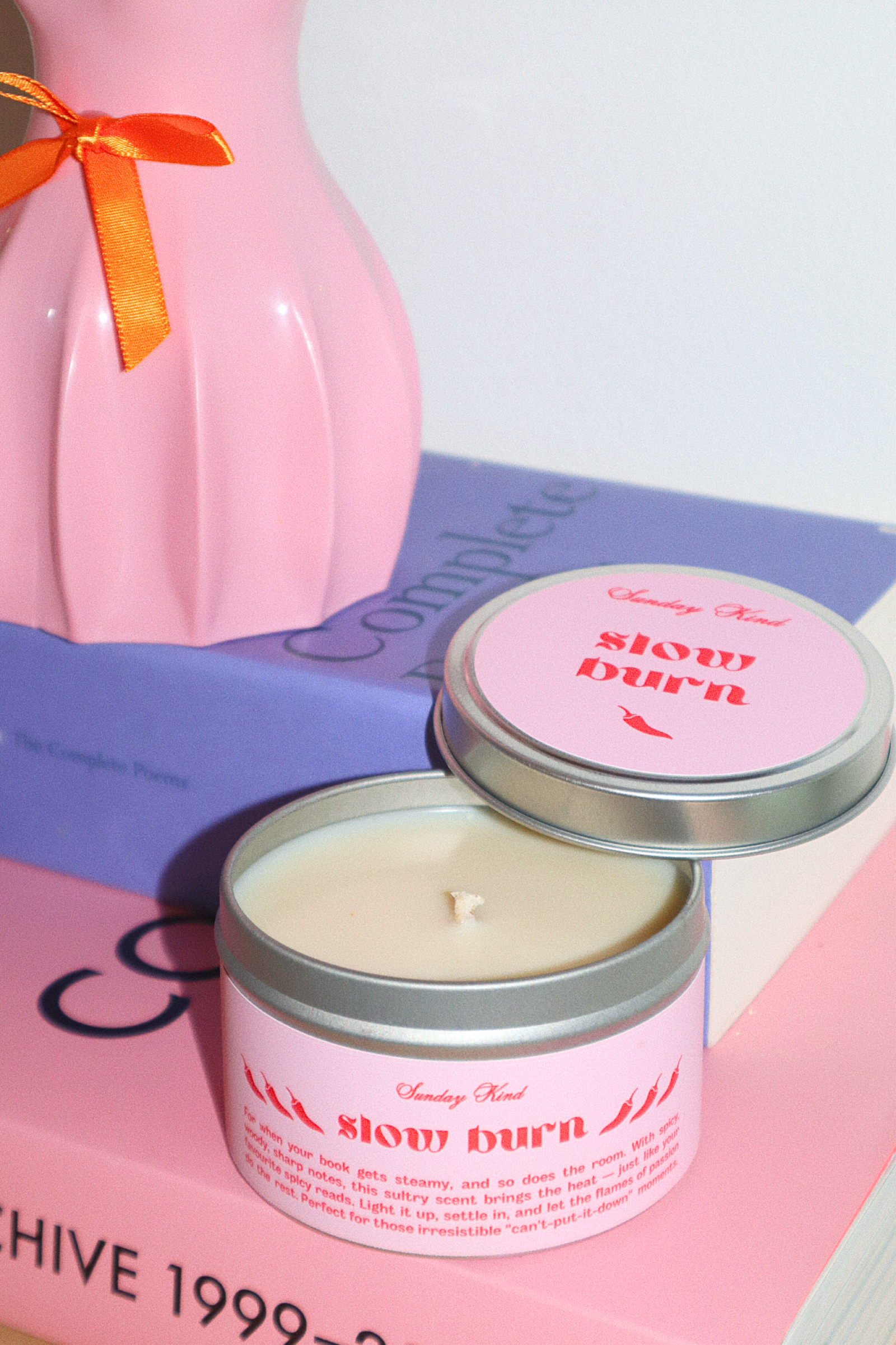 slow burn spicy reads scented candle