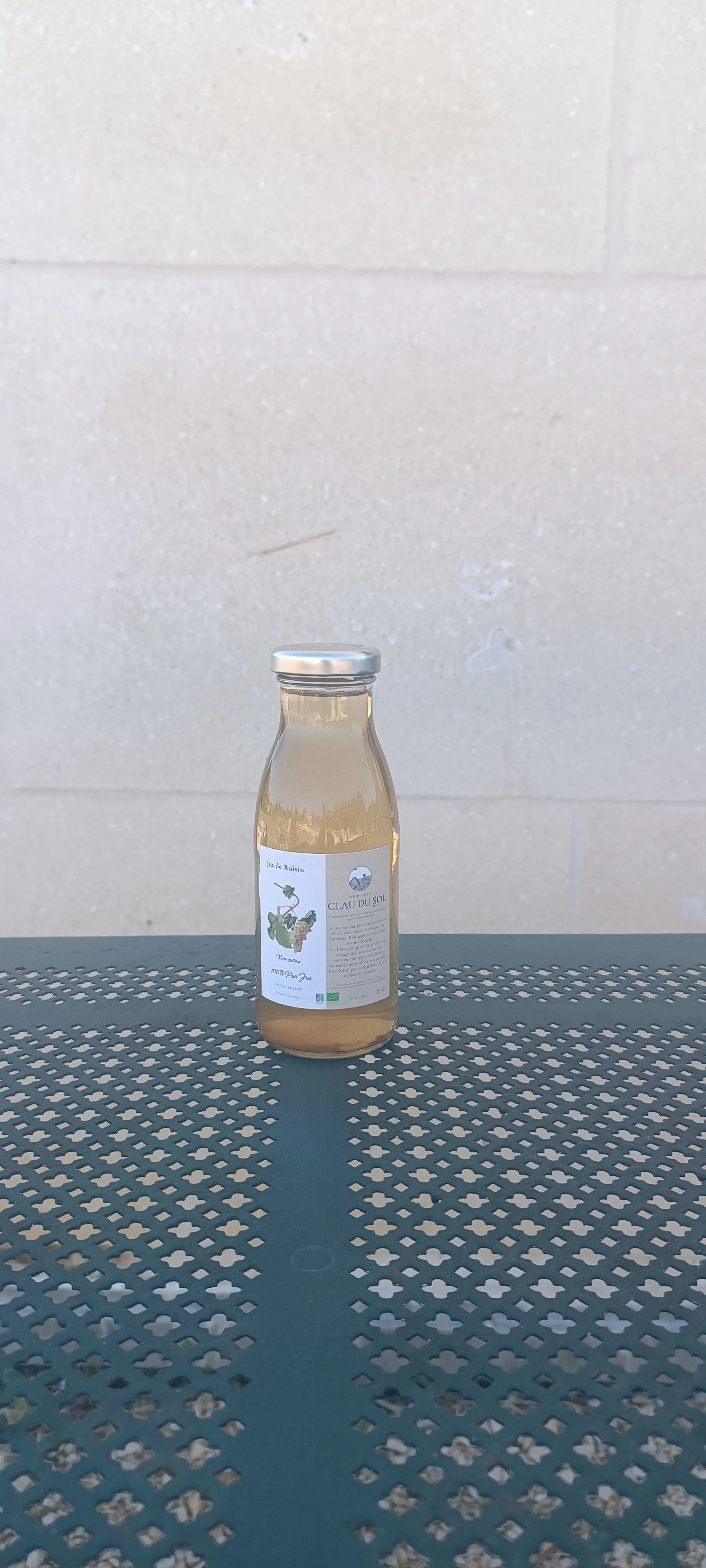 Jus de Raisin Blanc - Vermentino - 25cl