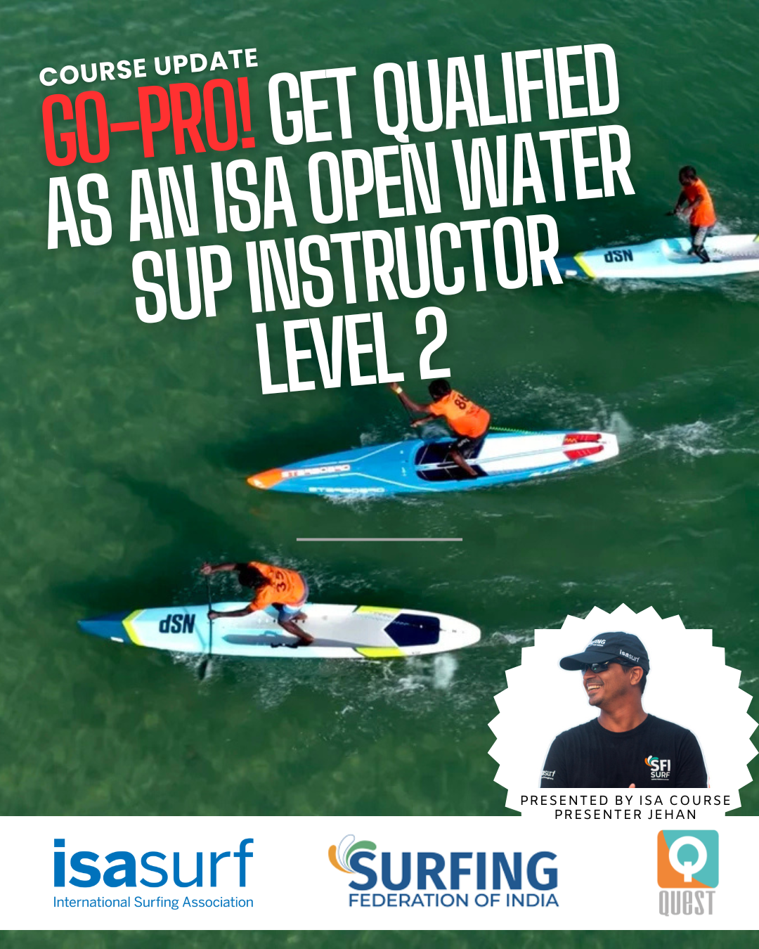 ISA OPEN WATER SUP INSTRUCTOR CERTIFICATION COURSE (Level 2)